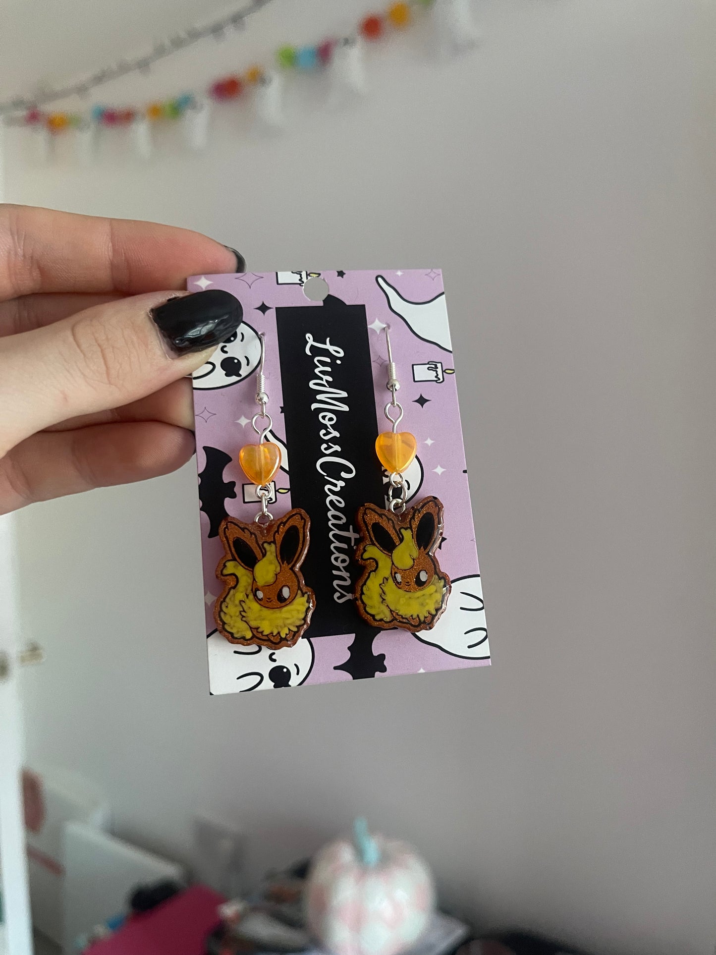 Cute Kawaii Pocket Monster EV Evo’s Earrings