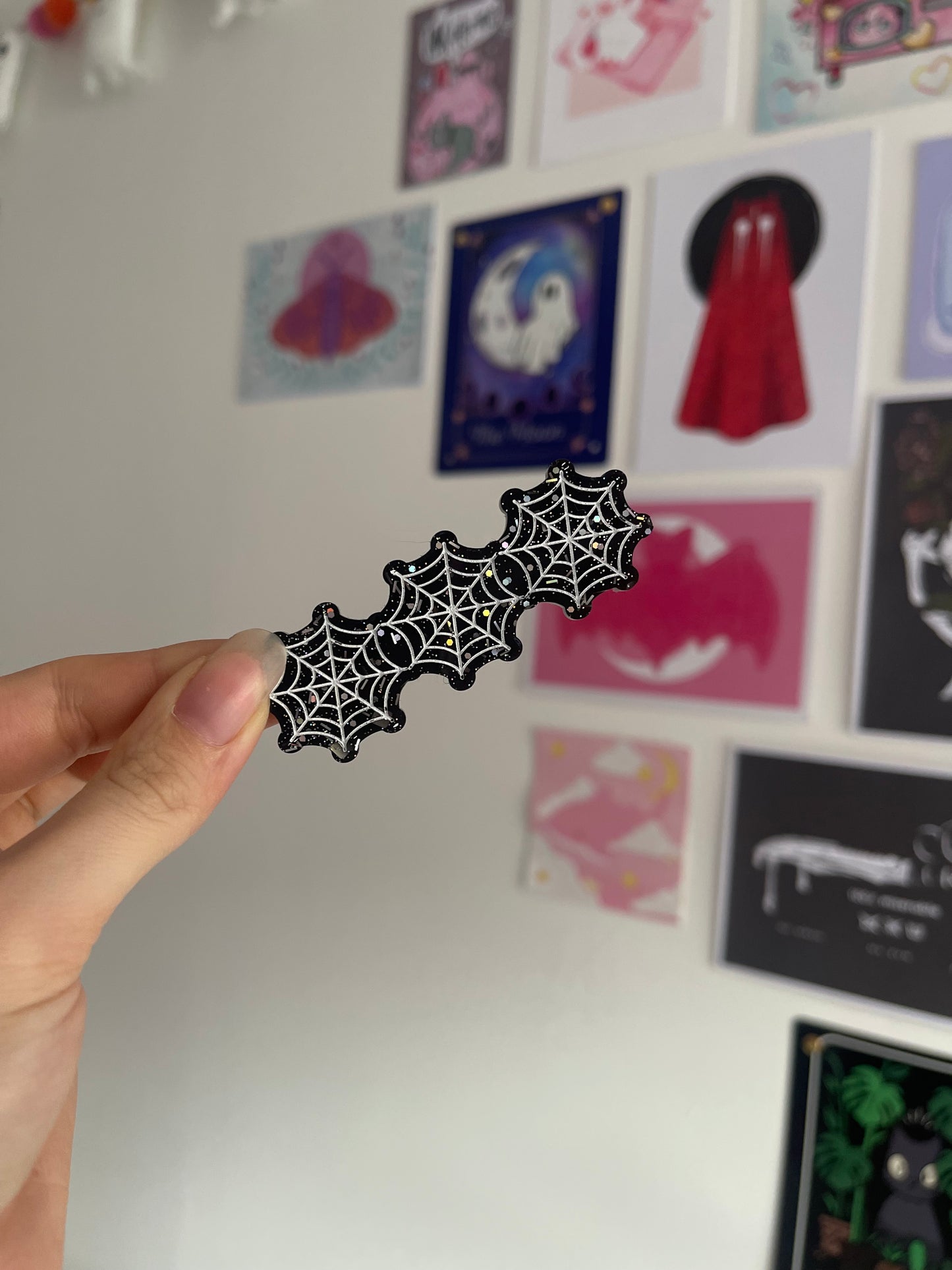Spider Webs Barrette Clips