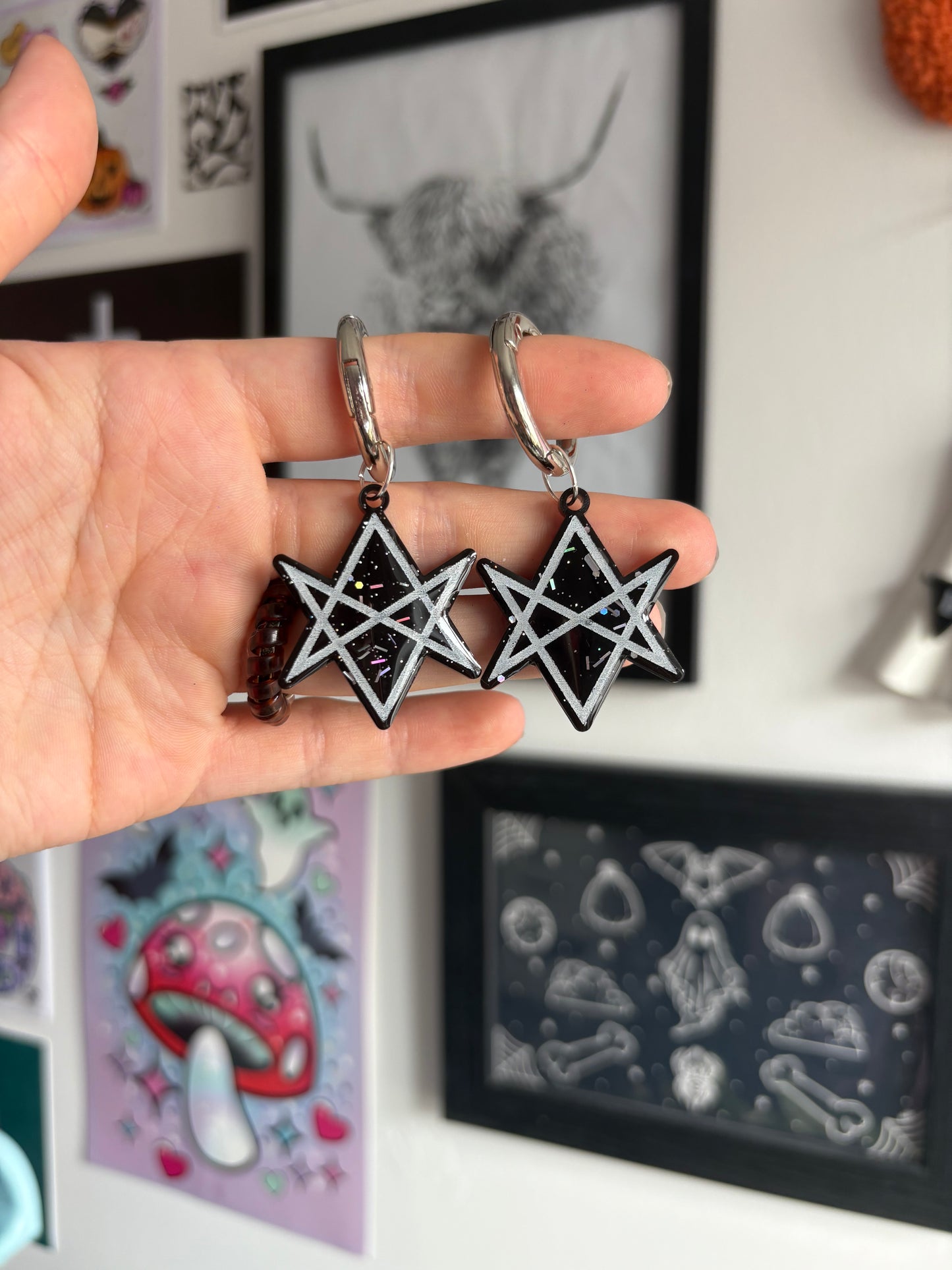 Hexagram Boot Charms