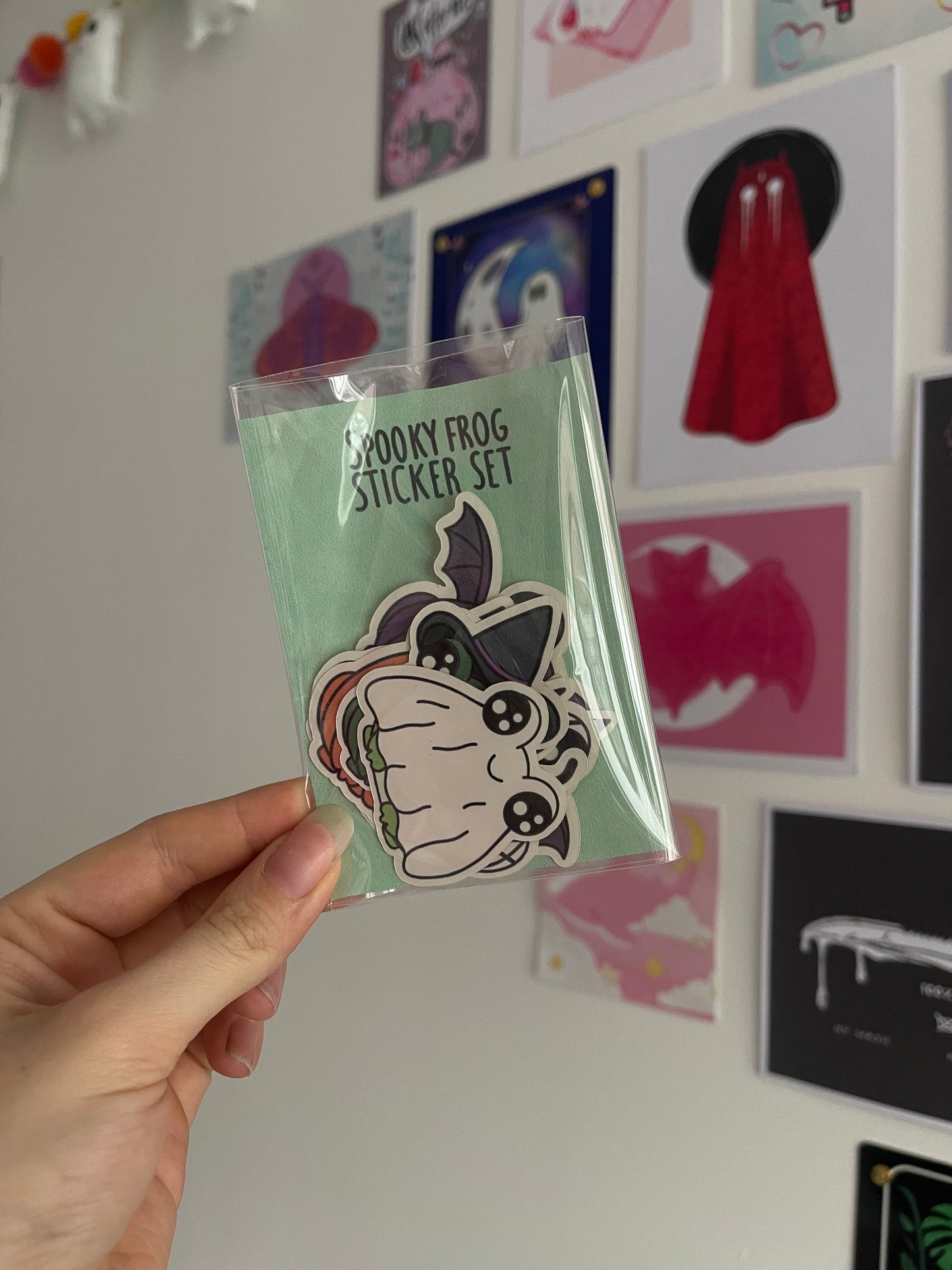 Spooky Frog Sticker Set