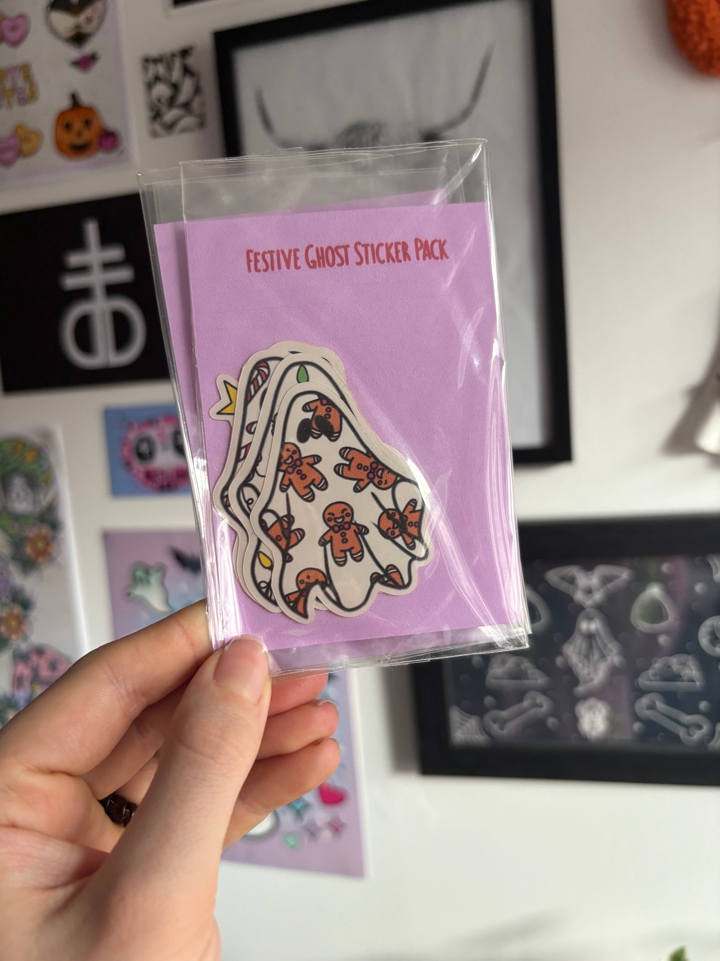 Christmas Ghost Sticker Set