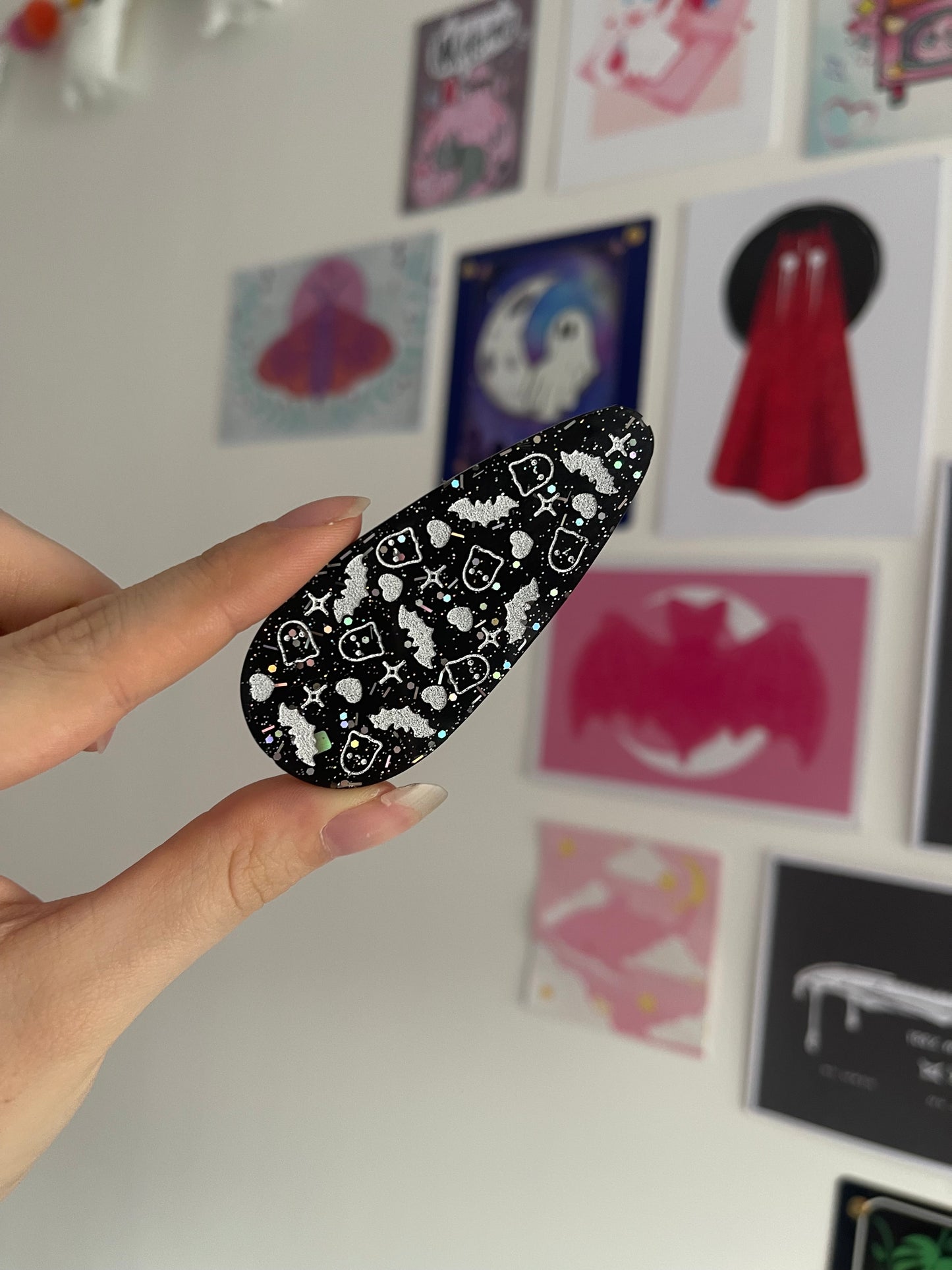 Cute Ghosts Barrette Clips