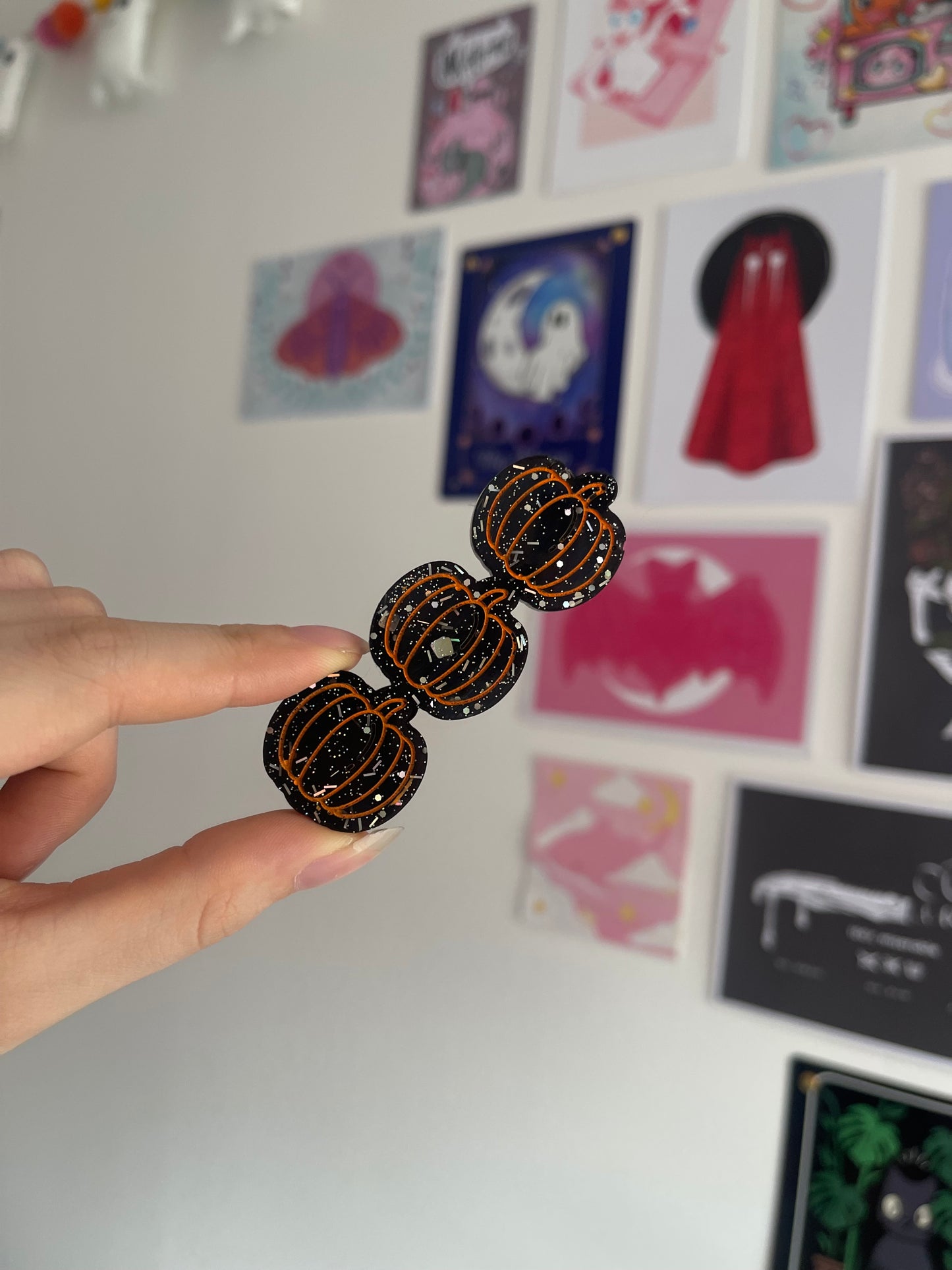 Pumpkins Barrette Clips