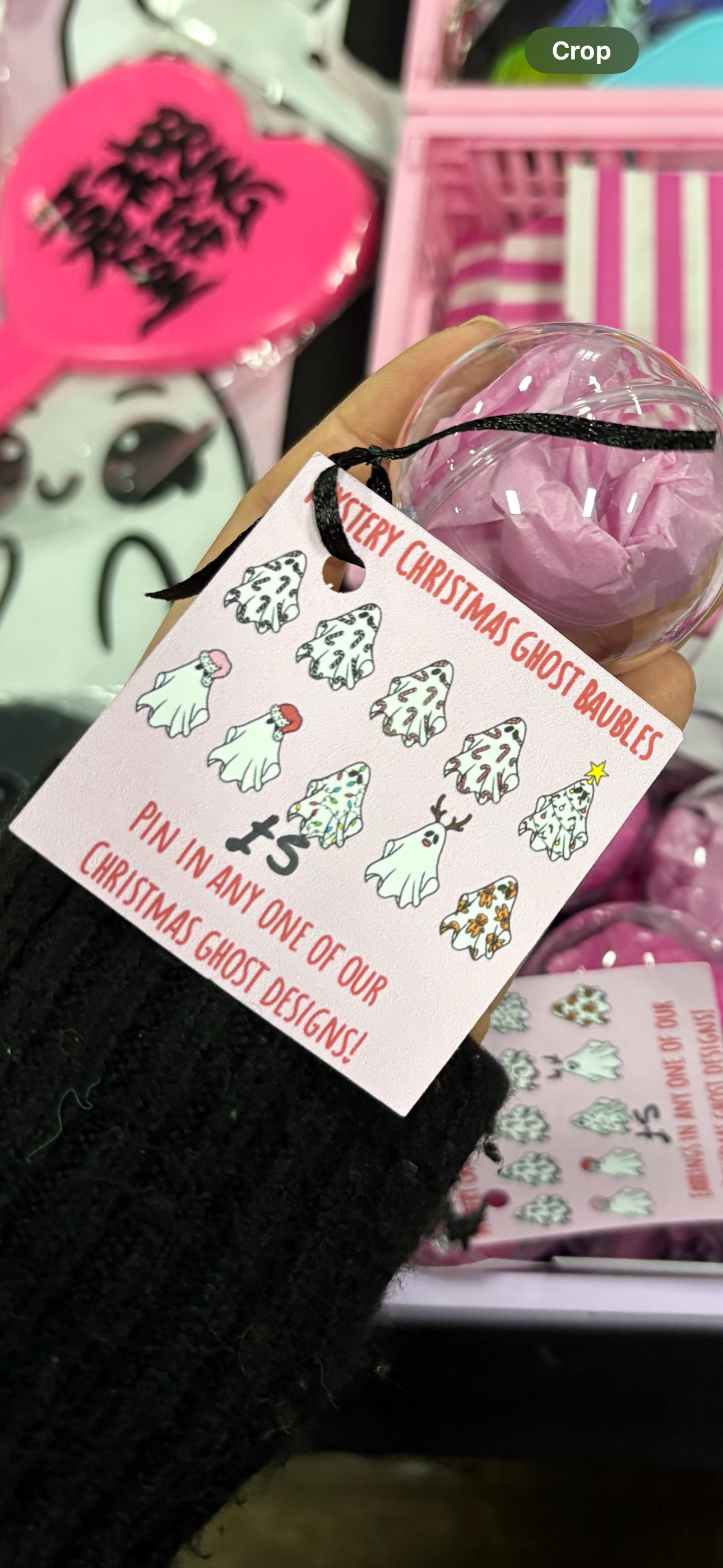 Mystery Christmas Ghosts Baubles (Pins and Earrings