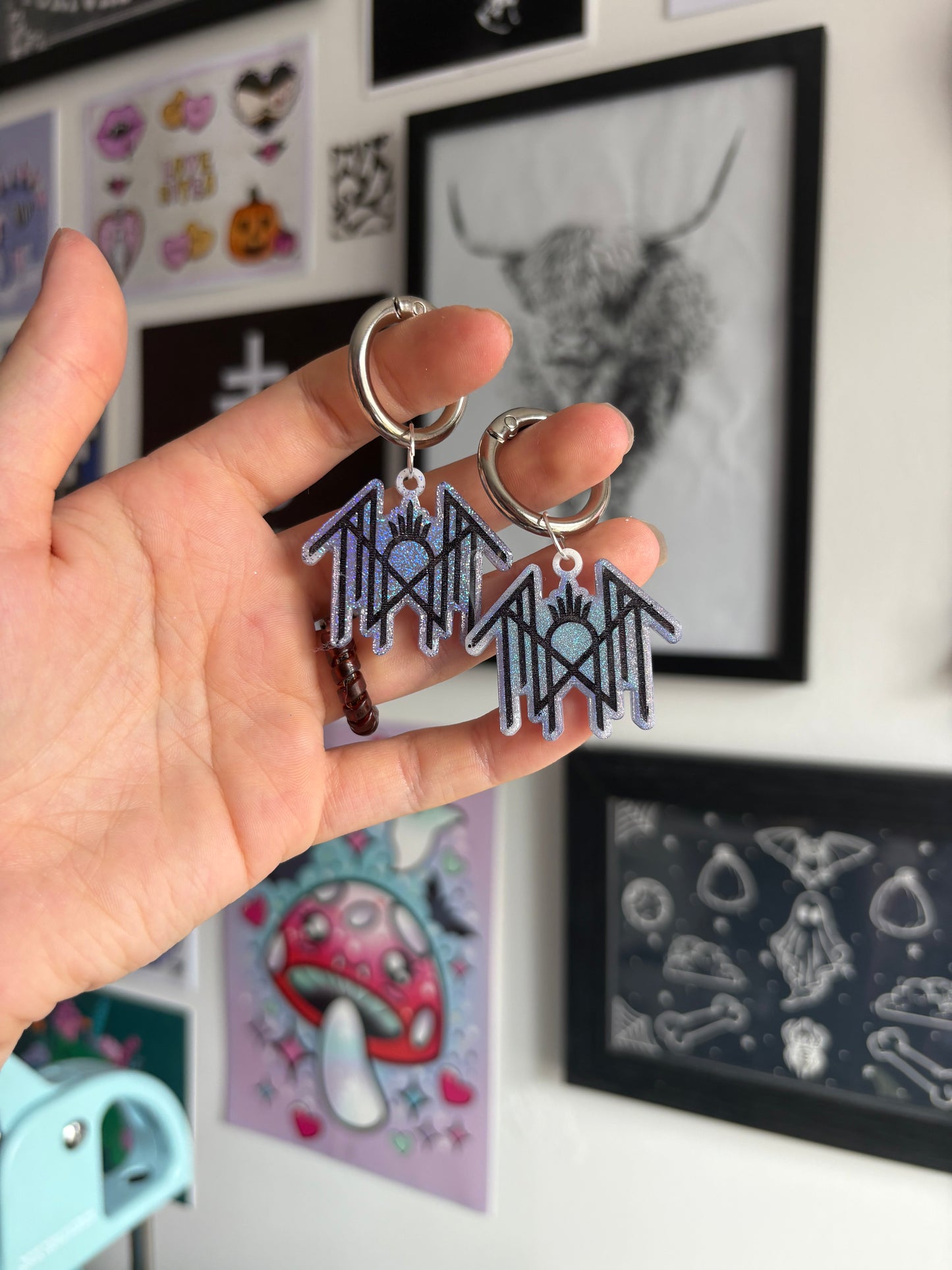Lilac Holographic Sleepy Boot Charms