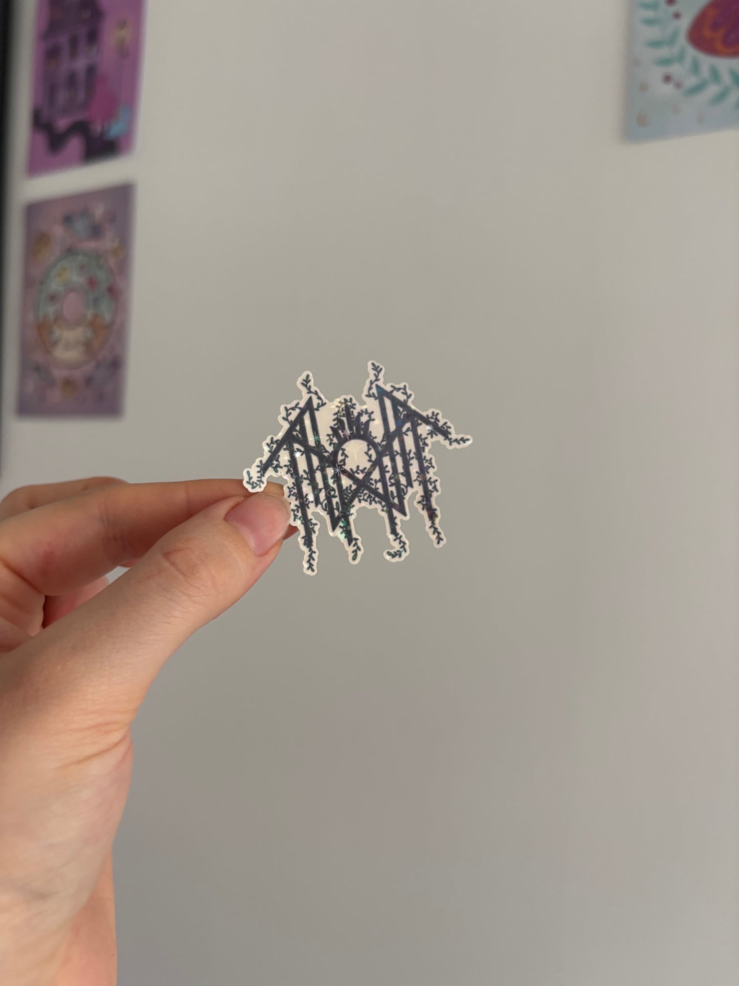Botanical Sleepy Holographic Sticker