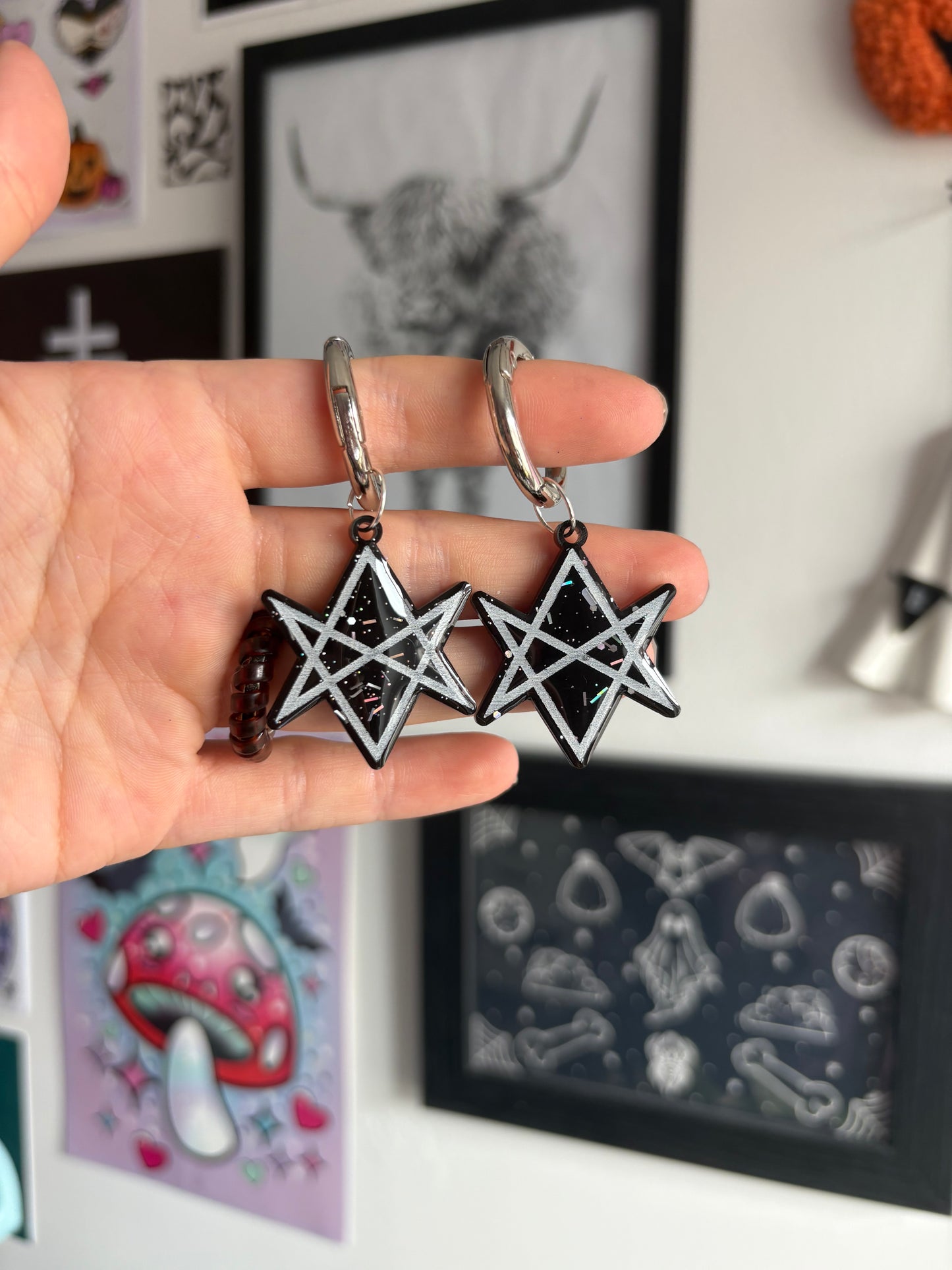 Hexagram Boot Charms
