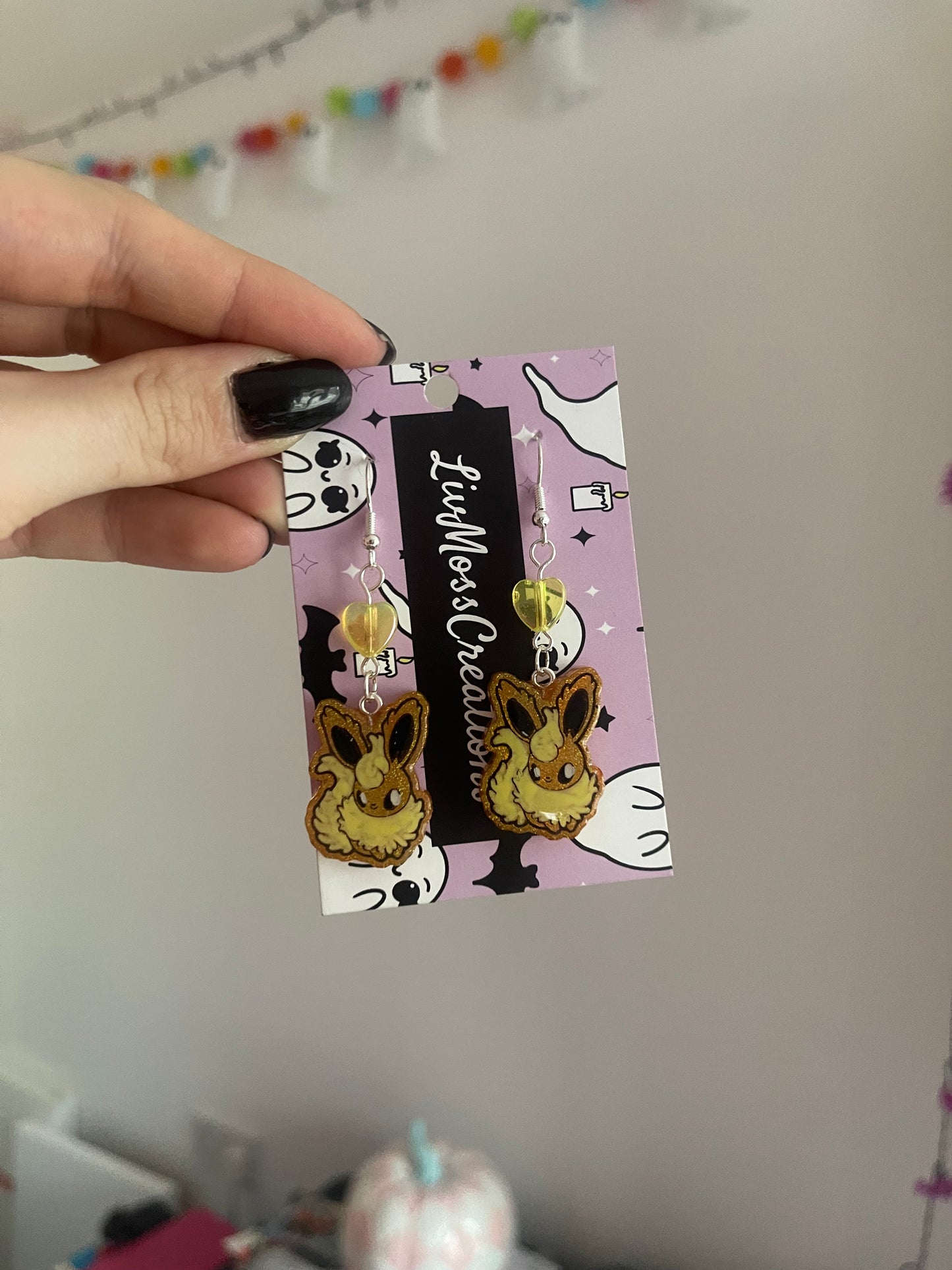 Shiny Cute Kawaii Pocket Monster EV Evo’s Earrings