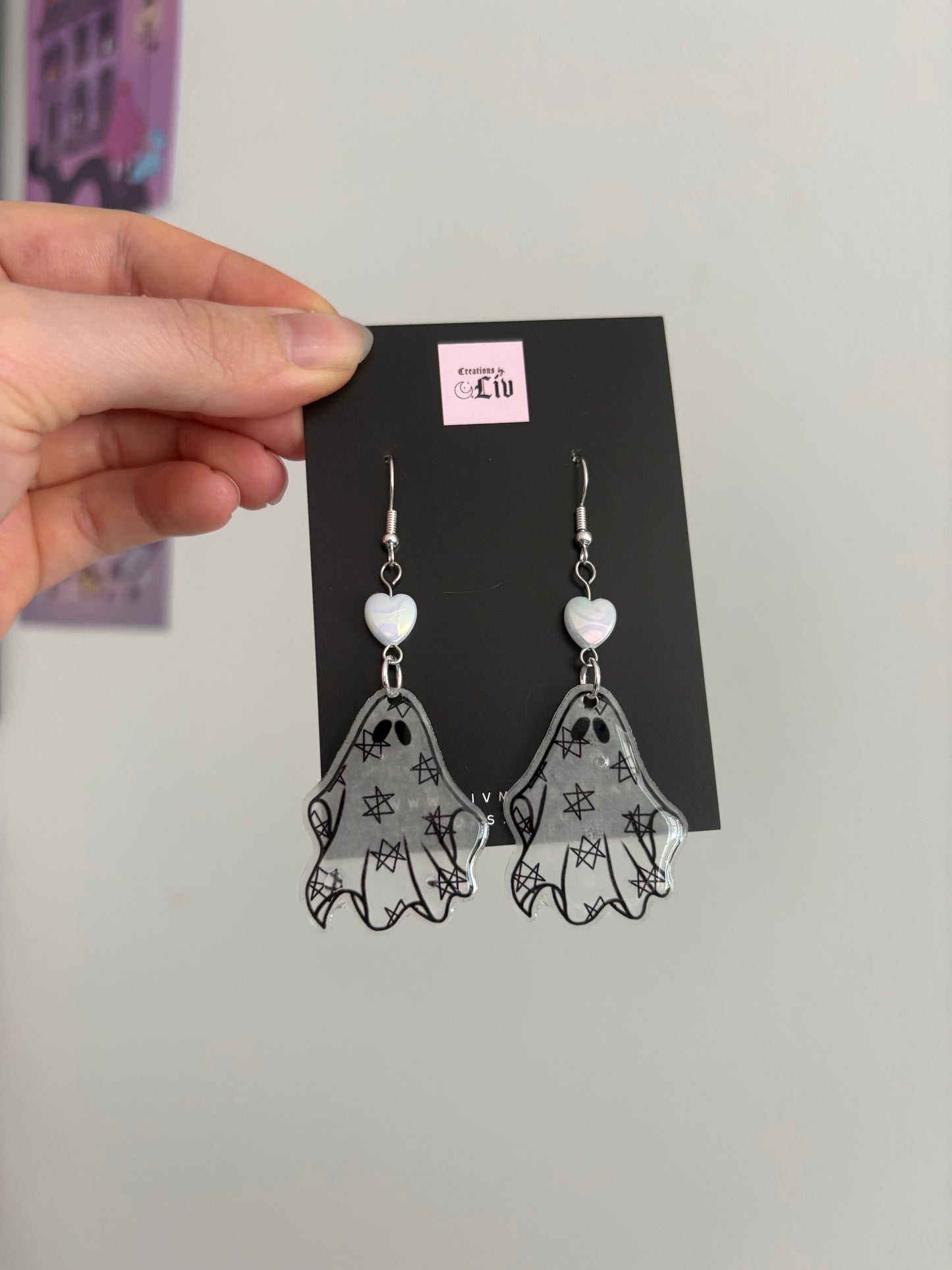 Hexagram Ghost Earrings