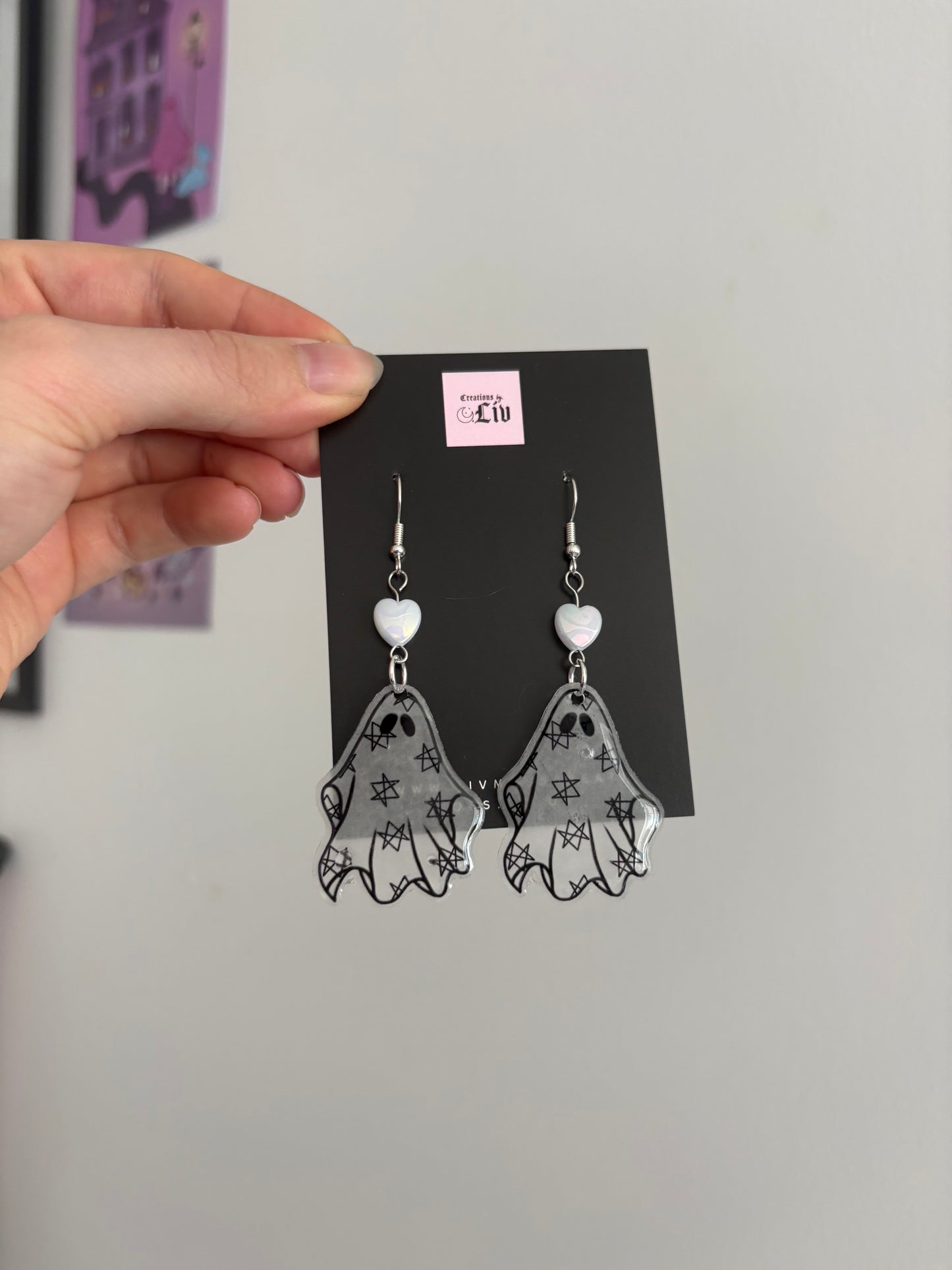 Hexagram Ghost Earrings