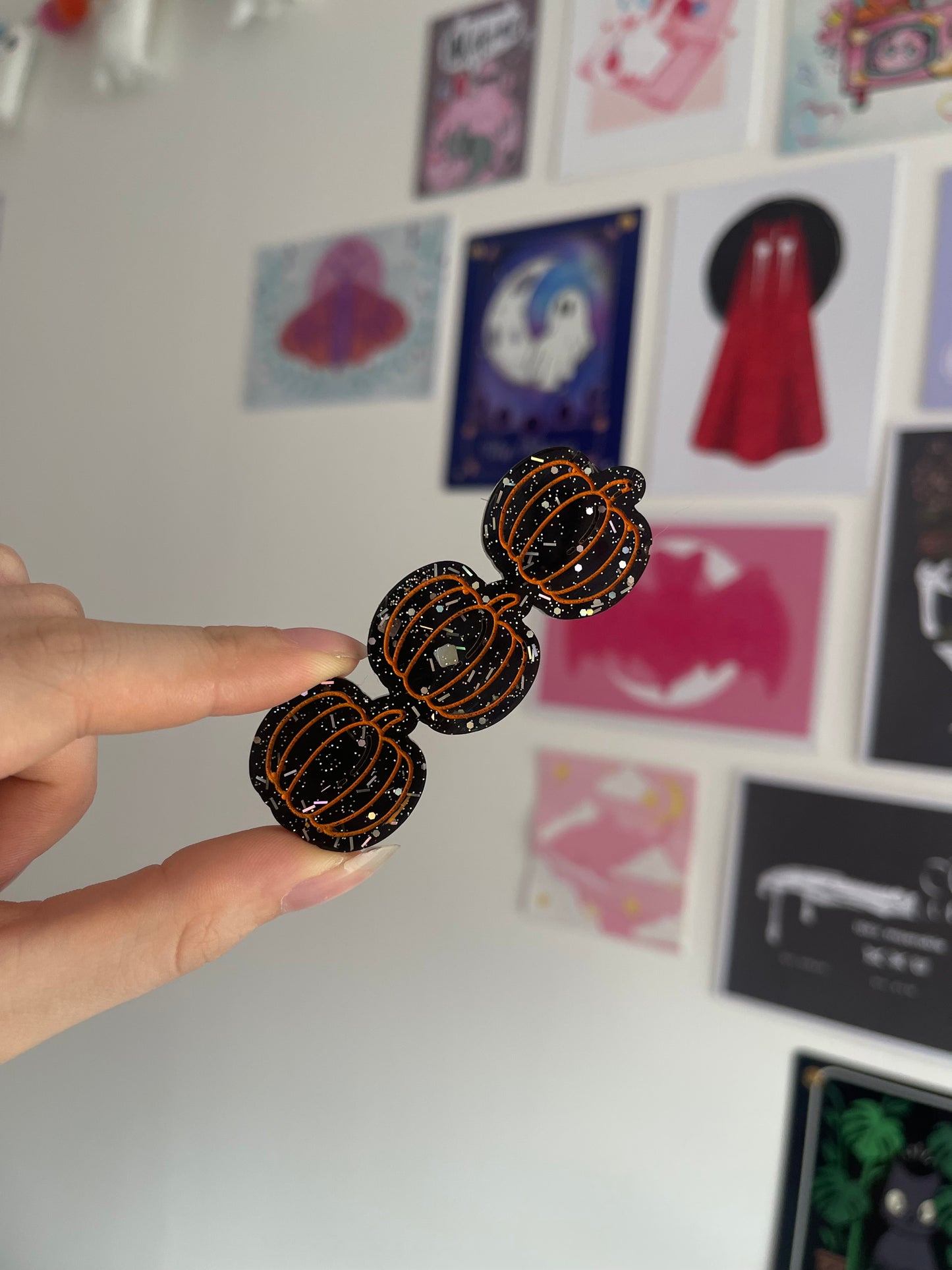 Pumpkins Barrette Clips