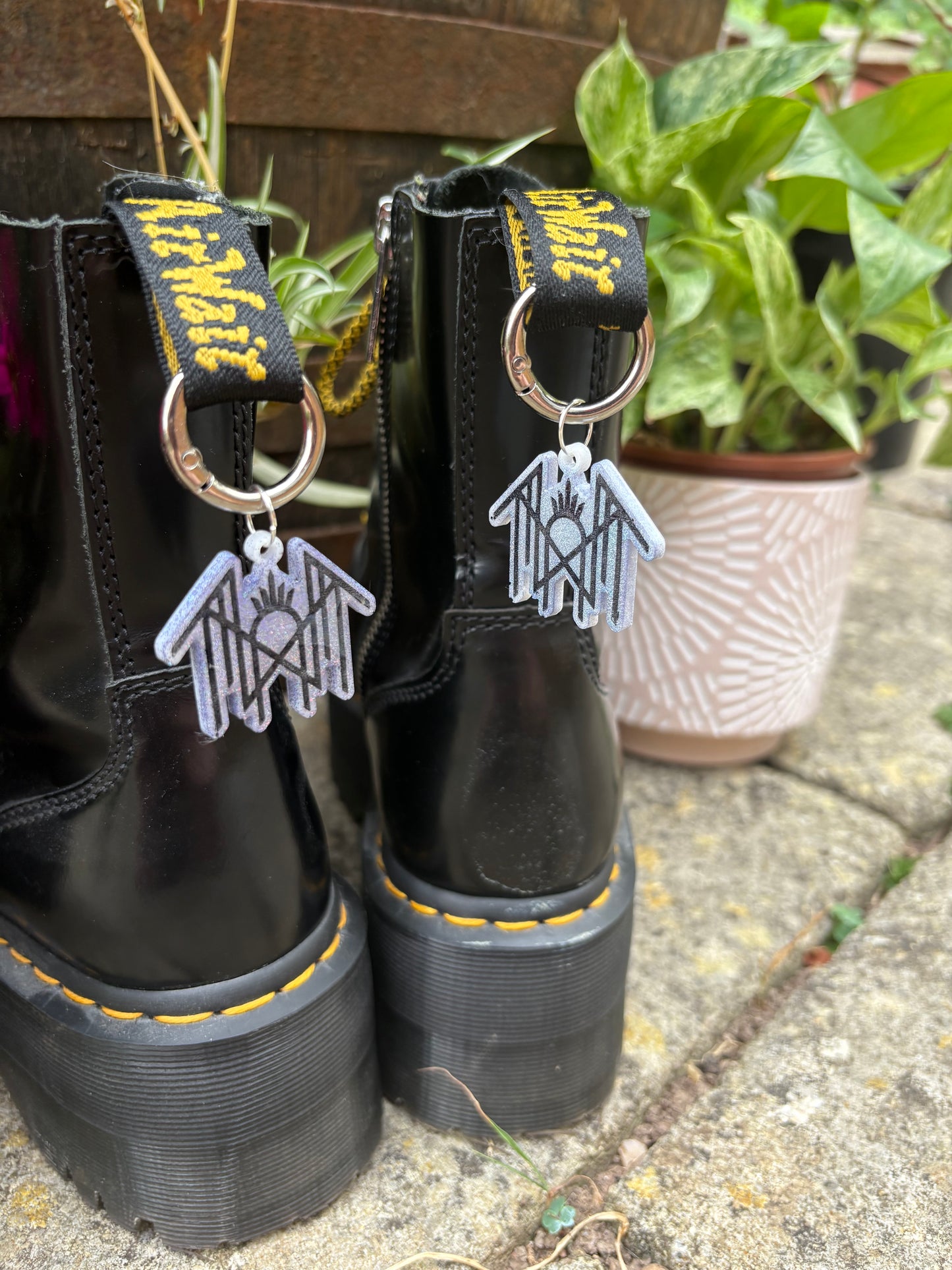 Lilac Holographic Sleepy Boot Charms