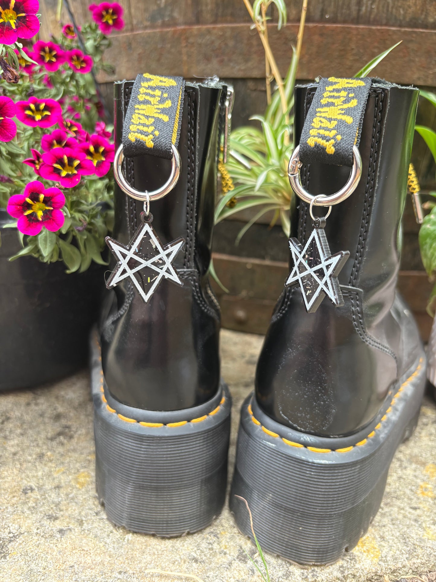 Hexagram Boot Charms