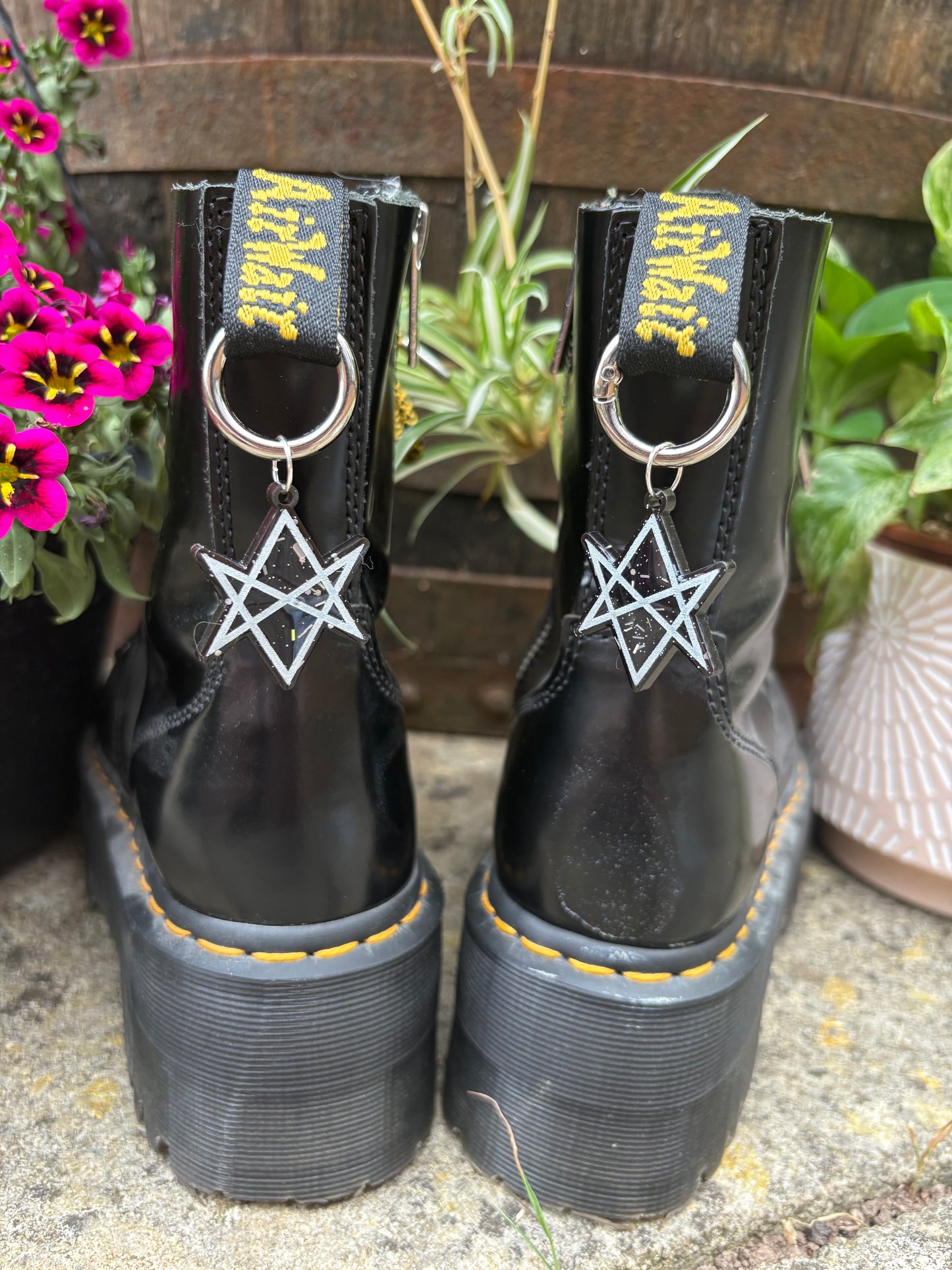 Hexagram Boot Charms
