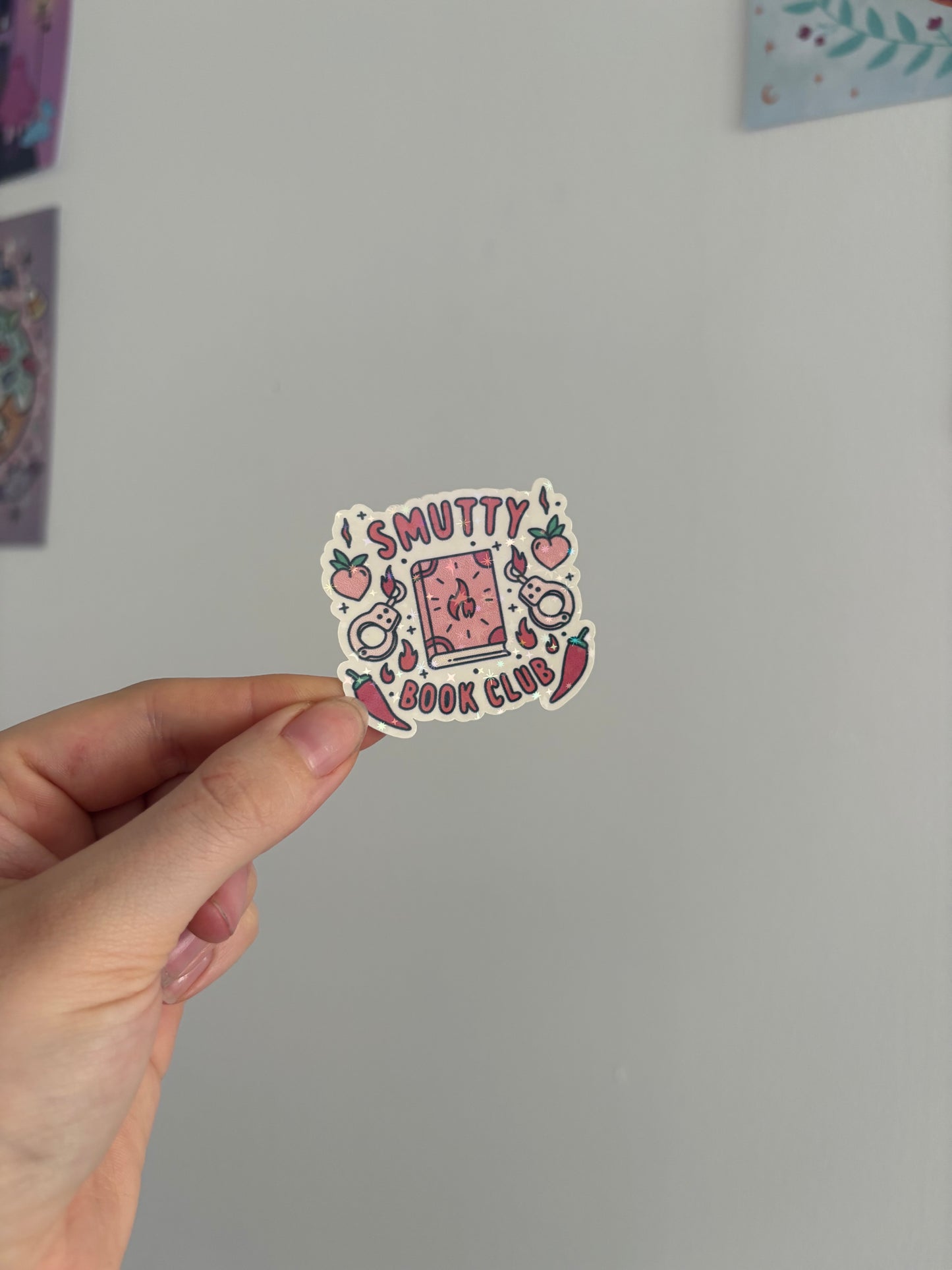 Smutty Book Club Holographic Sticker