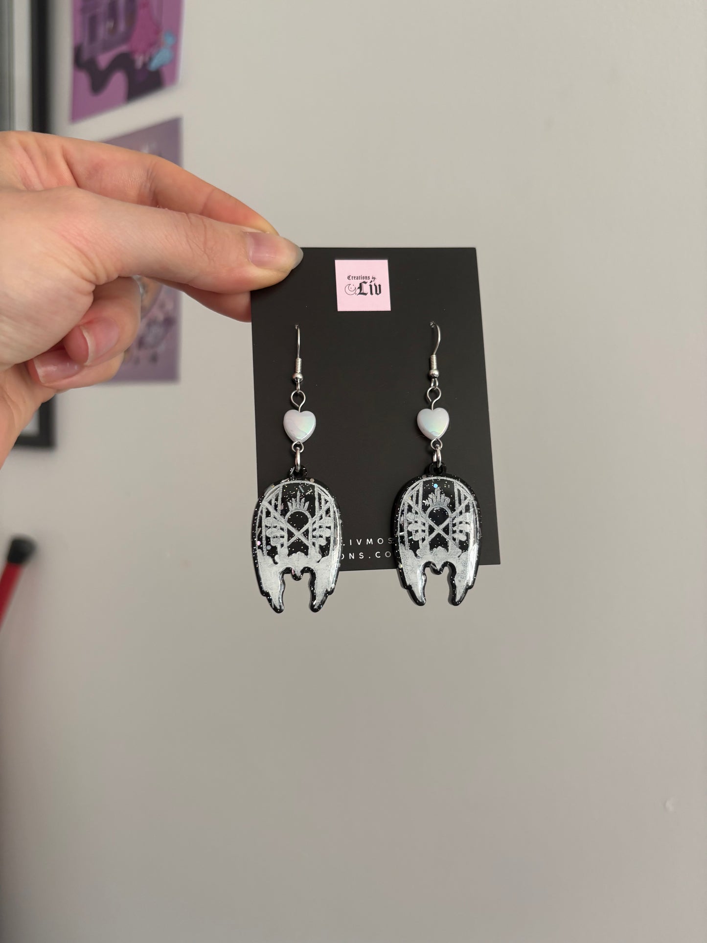 Sleepy Mask Earrings