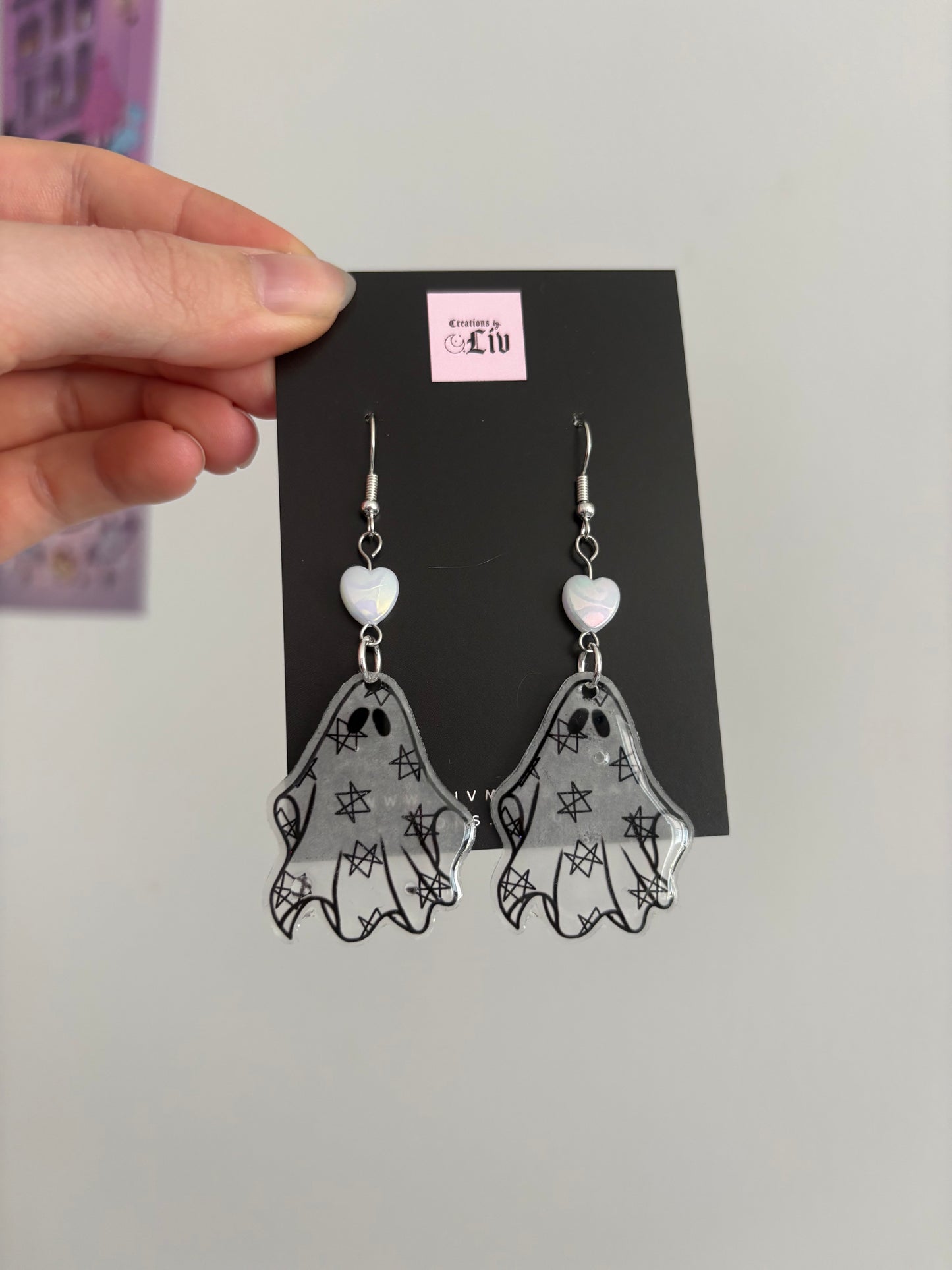 Hexagram Ghost Earrings