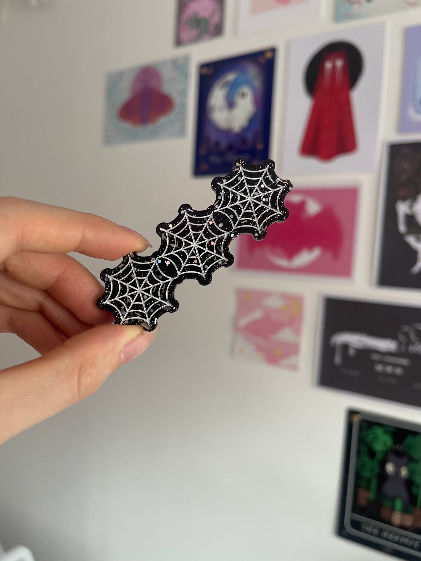 Spider Webs Barrette Clips