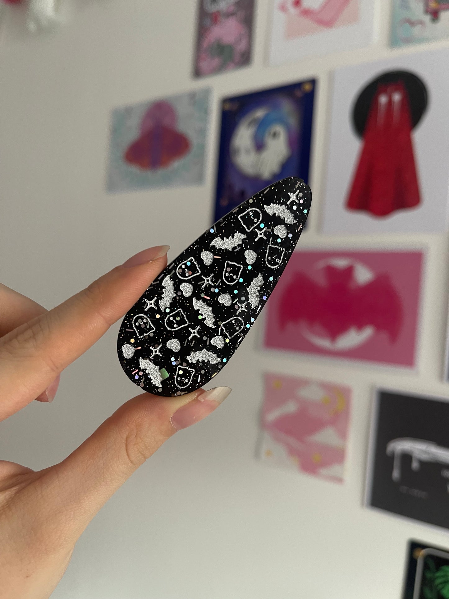 Cute Ghosts Barrette Clips