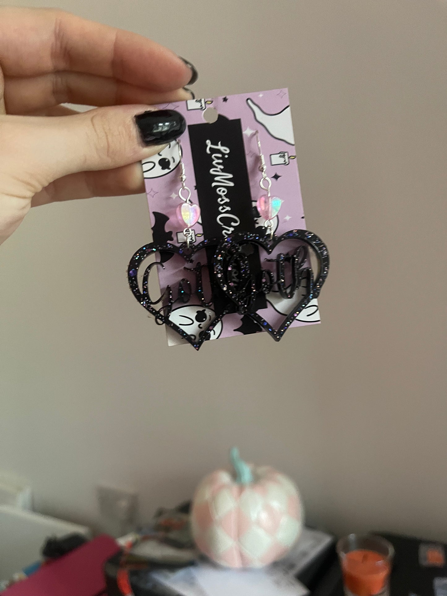Goth Hearts Earrings