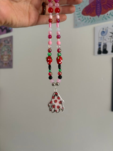 Strawberry Ghost Necklace