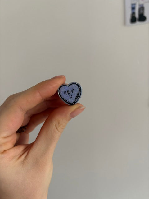 Anti-Valentines Resin Heart Pins