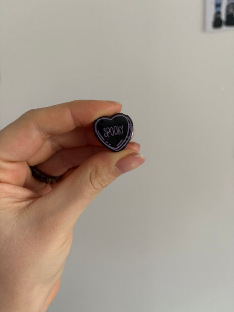 Anti-Valentines Resin Heart Pins