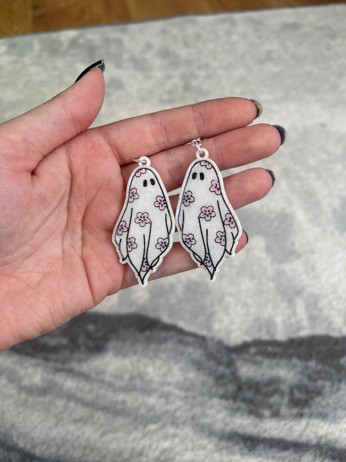 Sakura Ghost Earrings