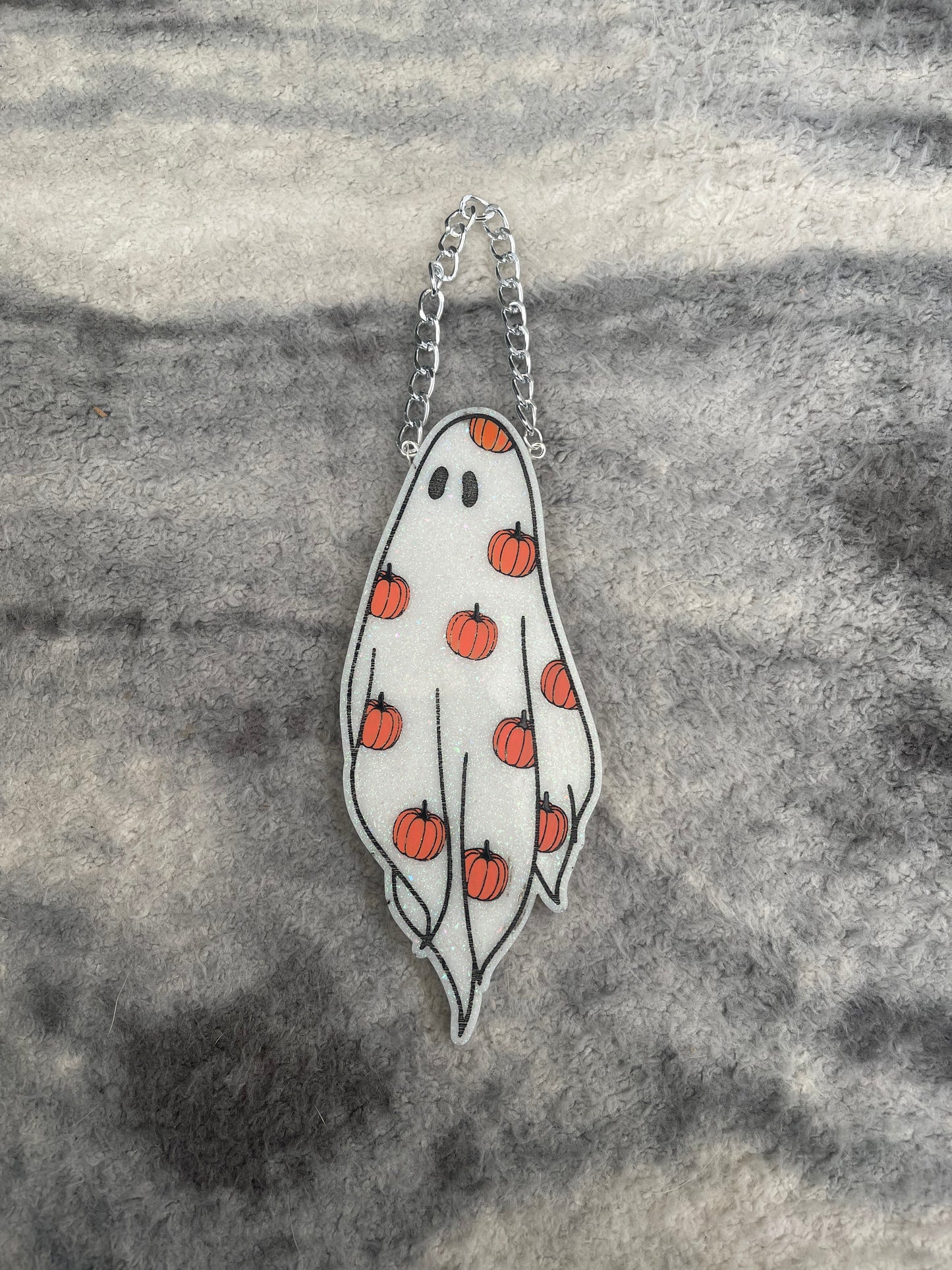Pumpkin Ghost Wall Hanging