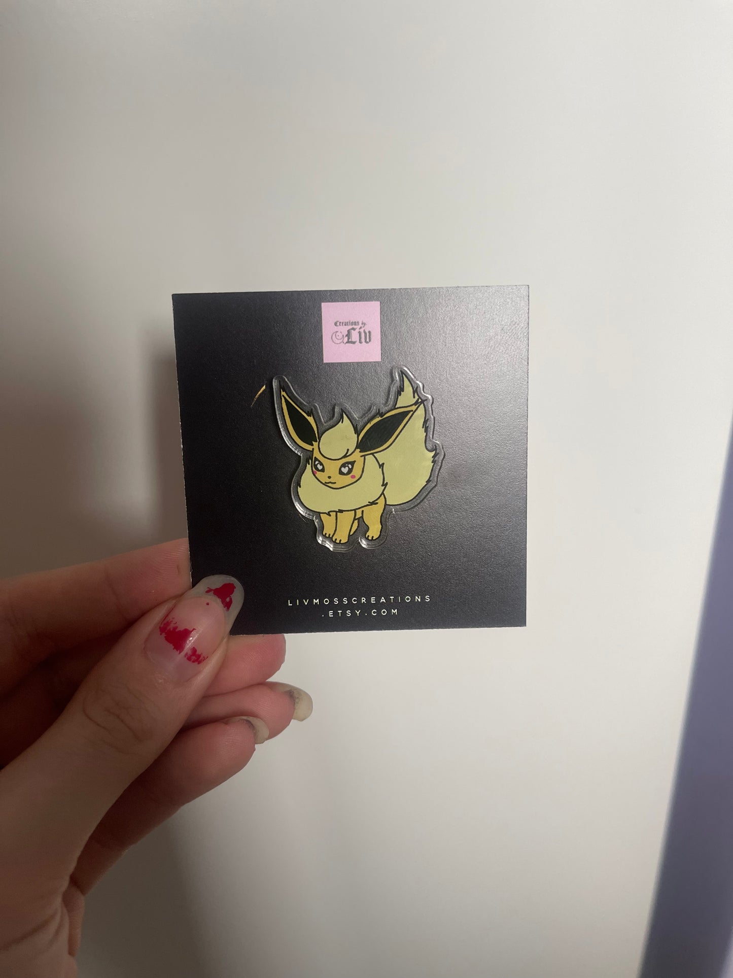Shiny Flar Acrylic Pin