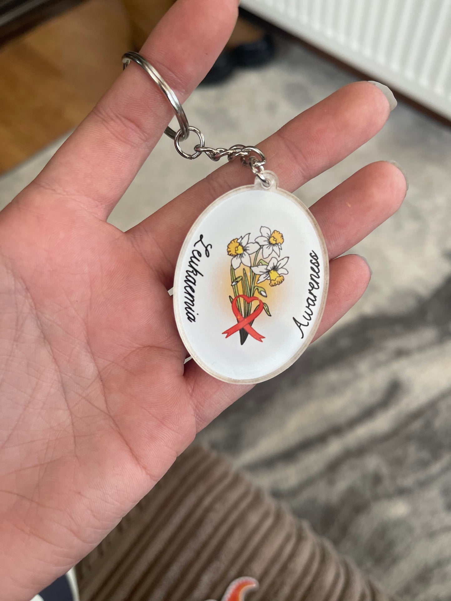 SIENNA FUNDRAISER Leukaemia Awareness Keyring