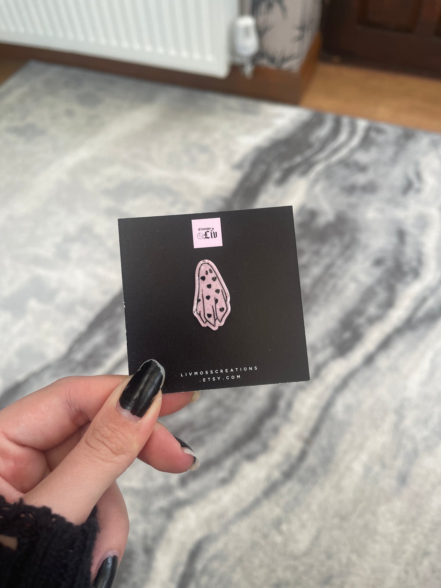 Pink Ghost Pin