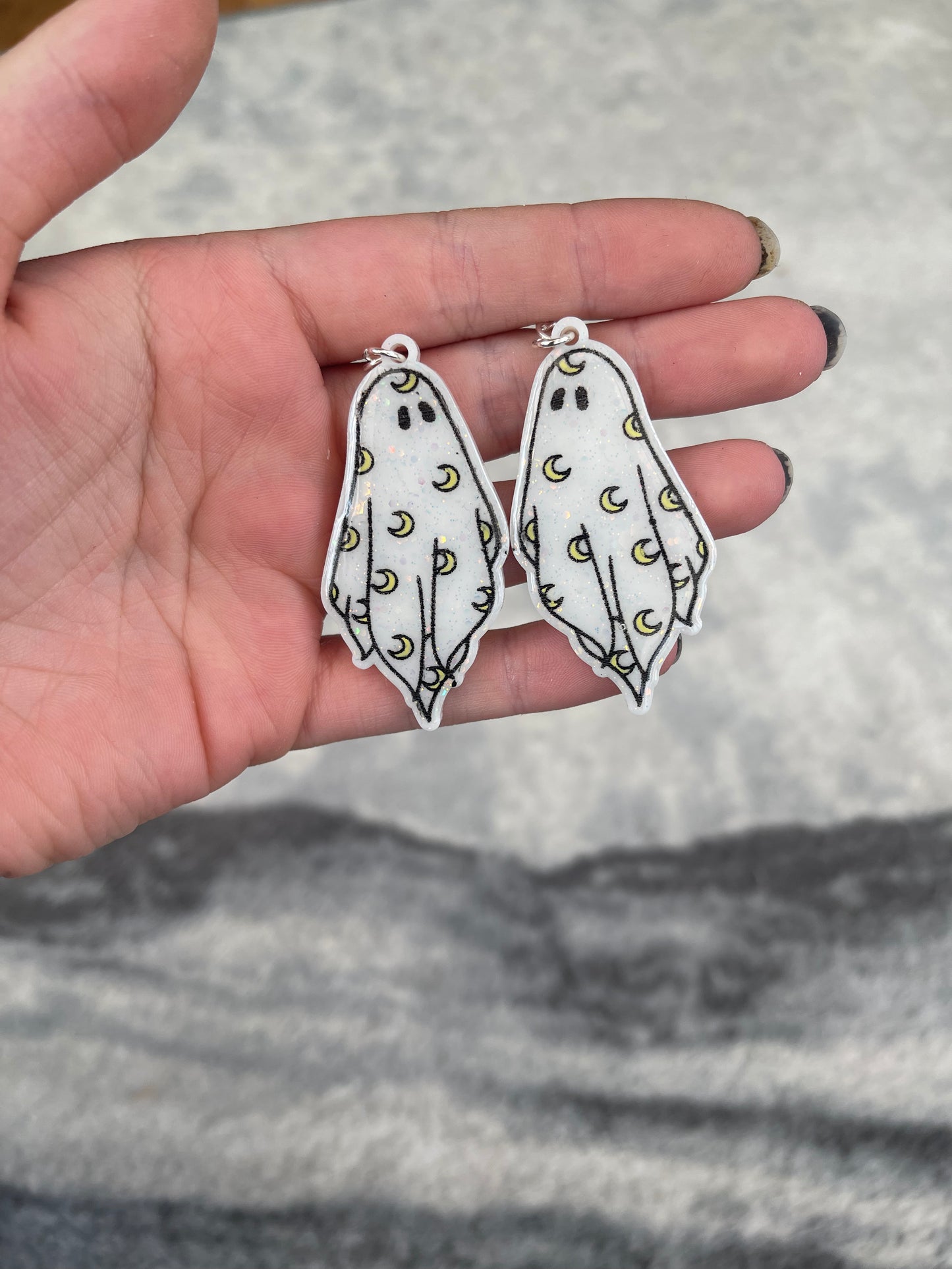 Moon Ghost Earrings