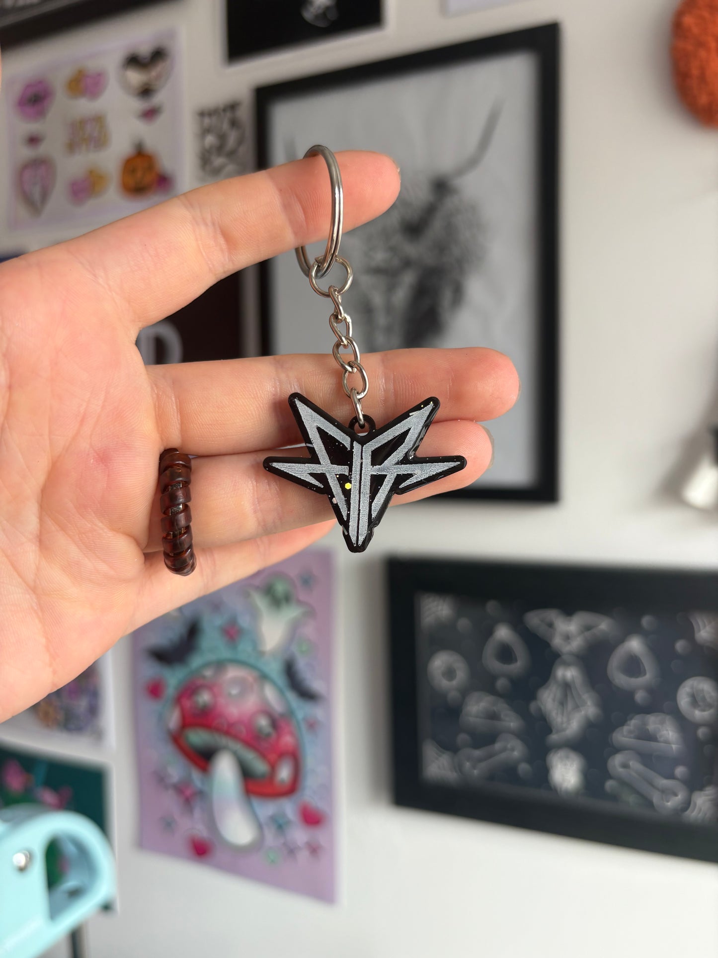 Falling Backwards Keyring