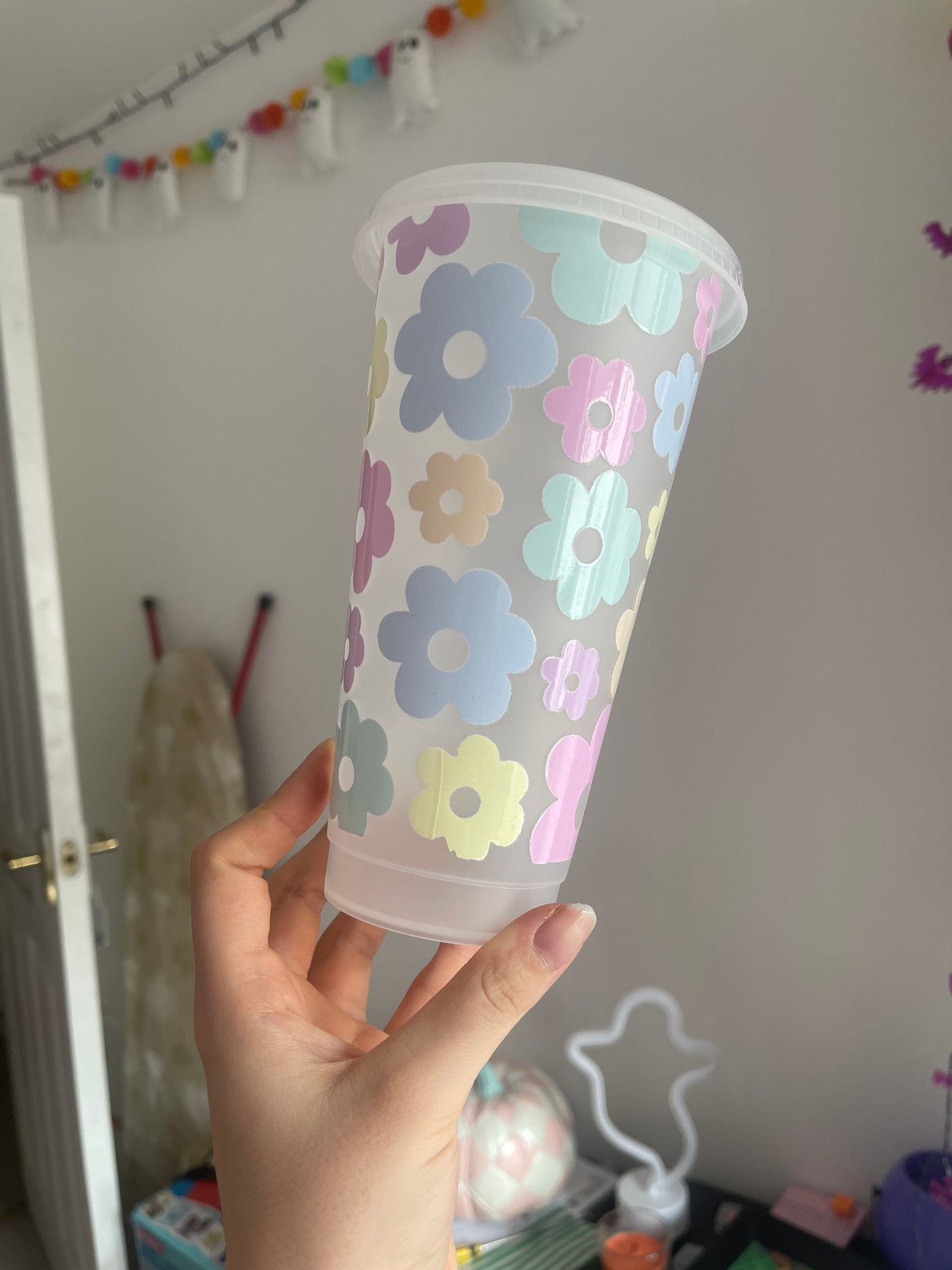 Pastel Flowers Cold Cup