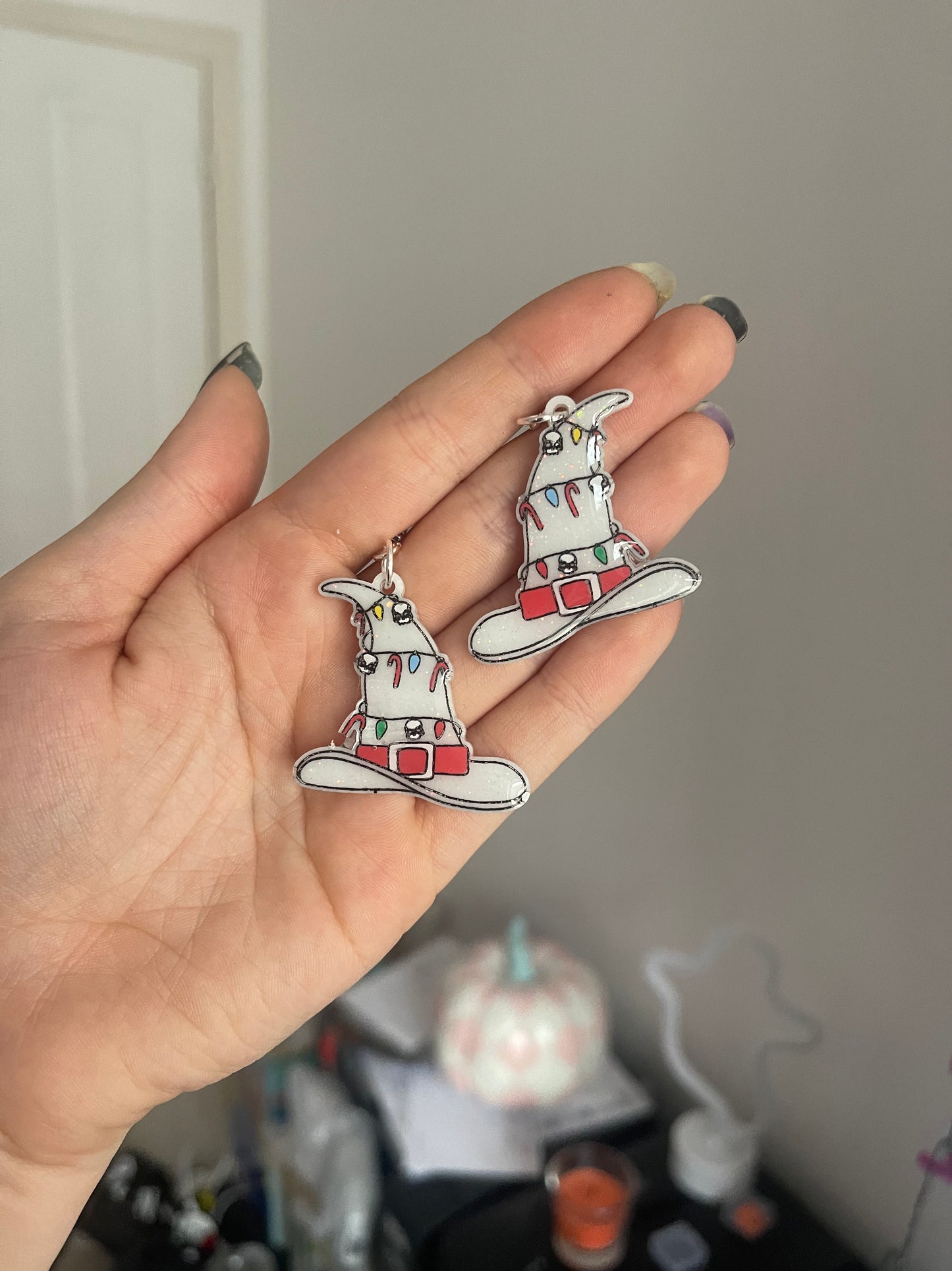 Christmas Witch Hats Earrings