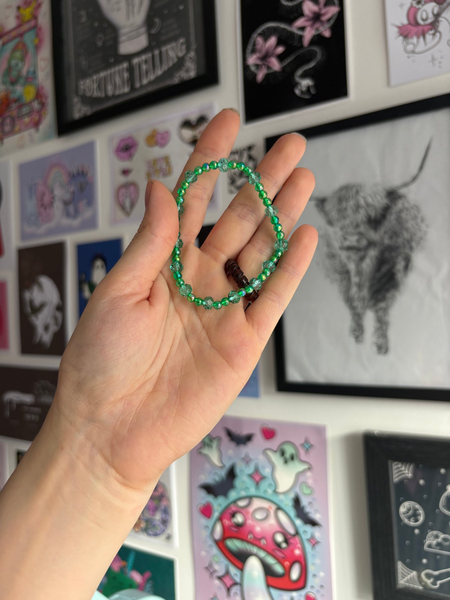 Green Beaded Bracelet