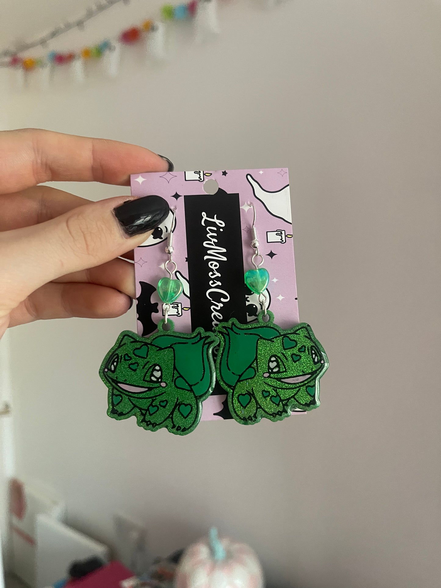 Shiny Pocket Monster Earrings - made to order