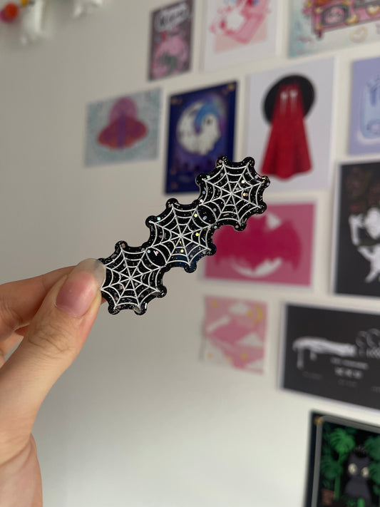 Spider Webs Barrette Clips