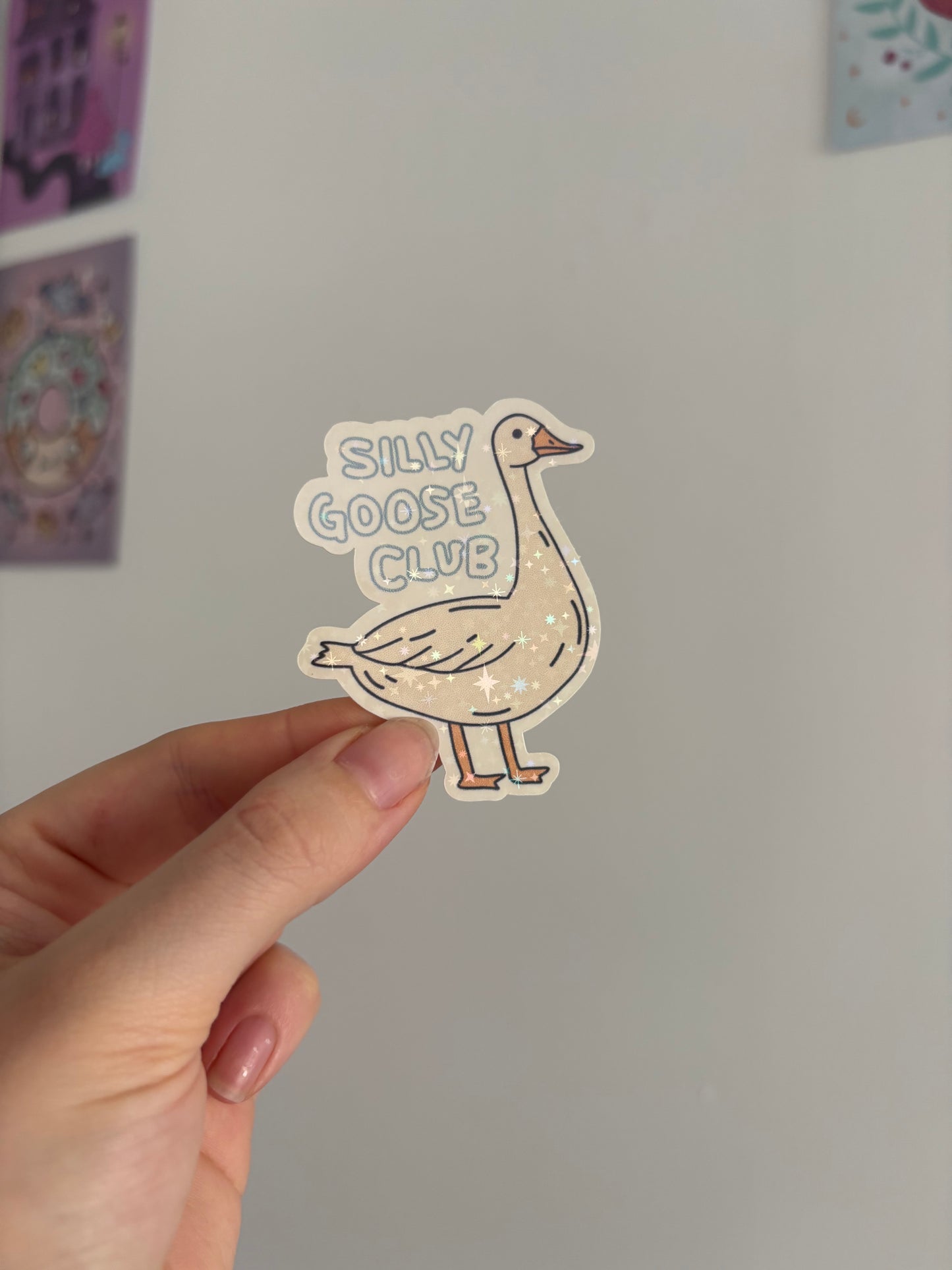 Silly Goose Club Holographic Sticker