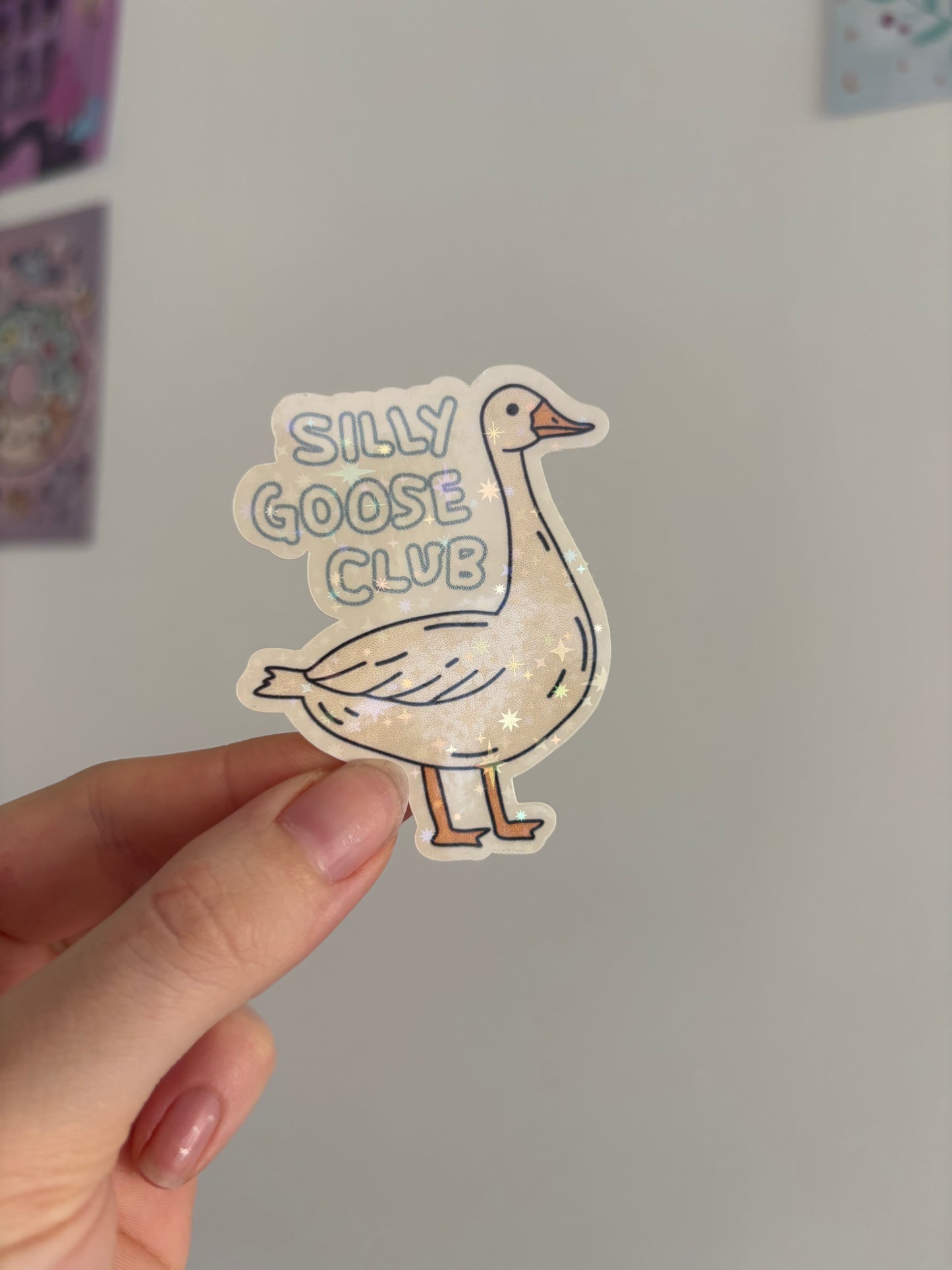 Silly Goose Club Holographic Sticker