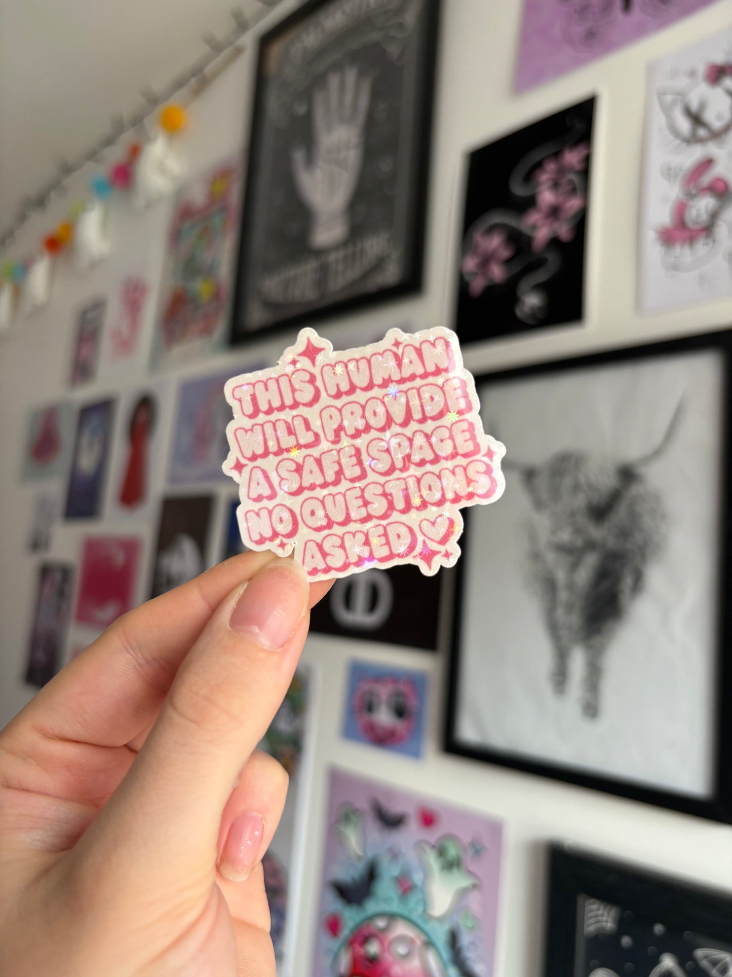 Safe Space Holographic Sticker