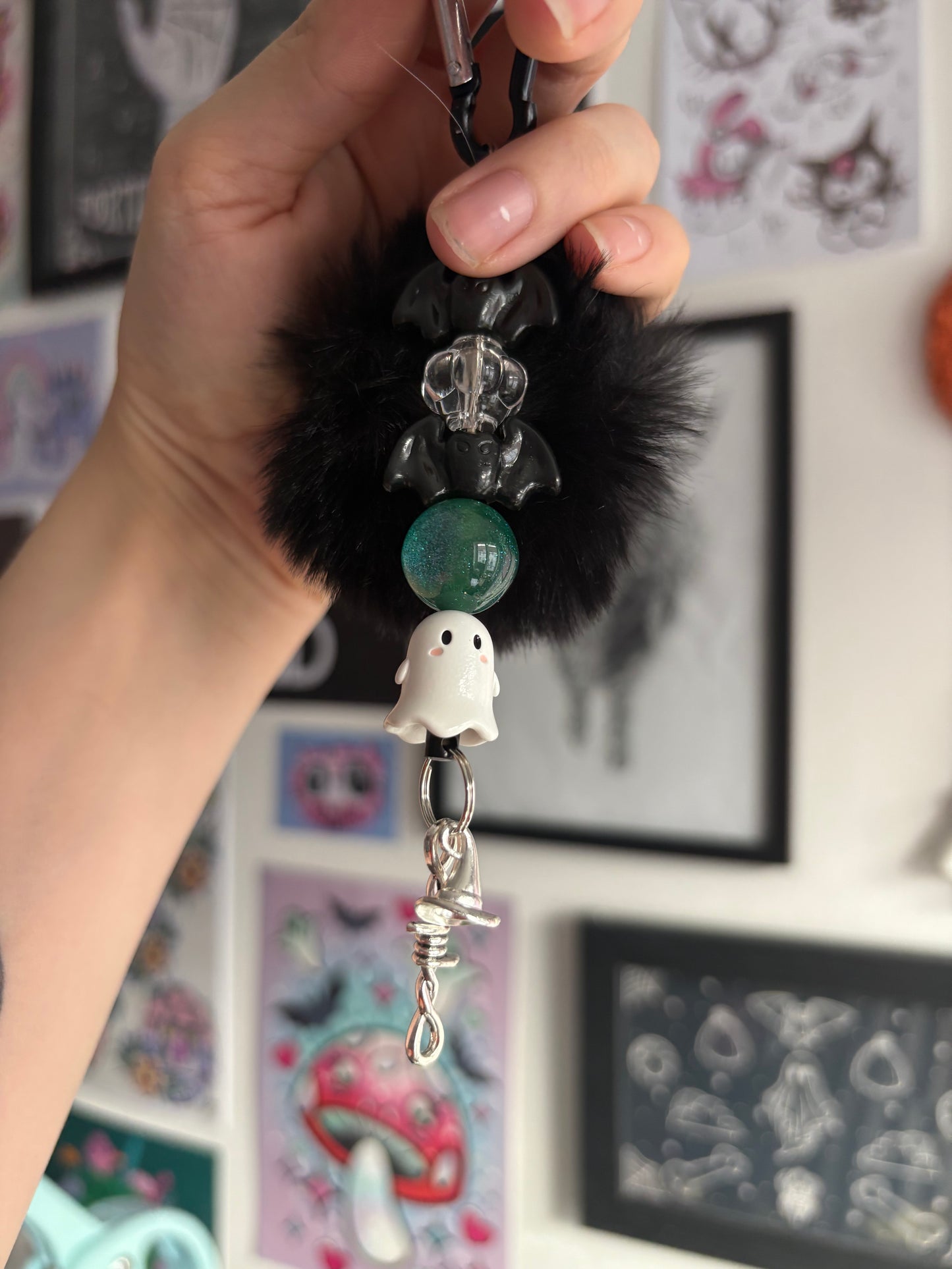 Witchy Bats and Ghost Charm
