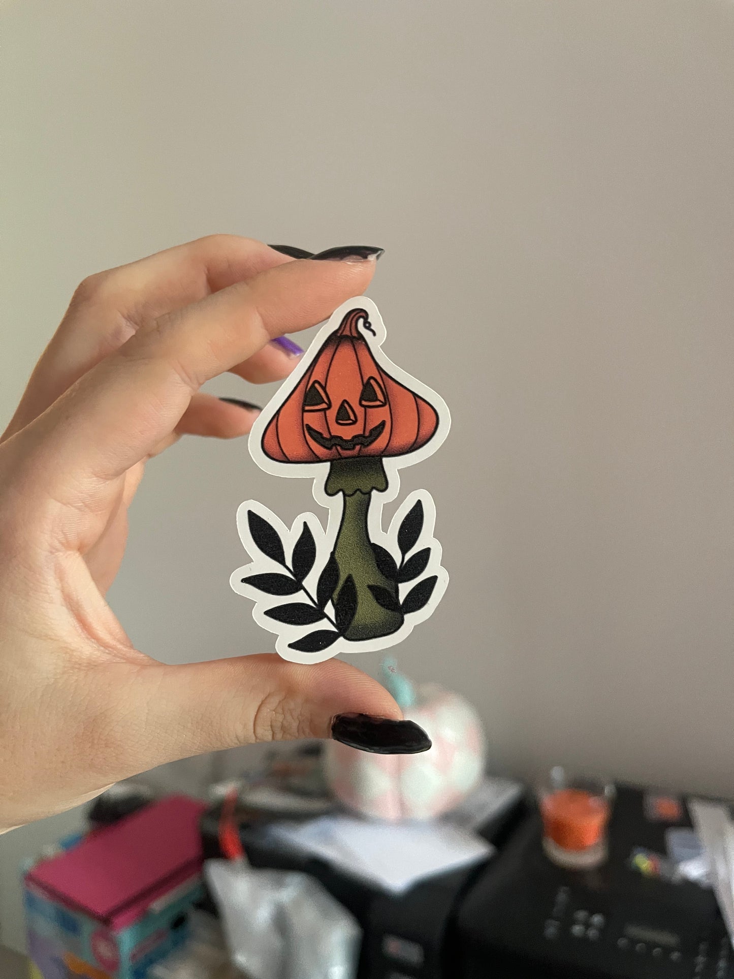 Spooky Mushroom Sticker Set