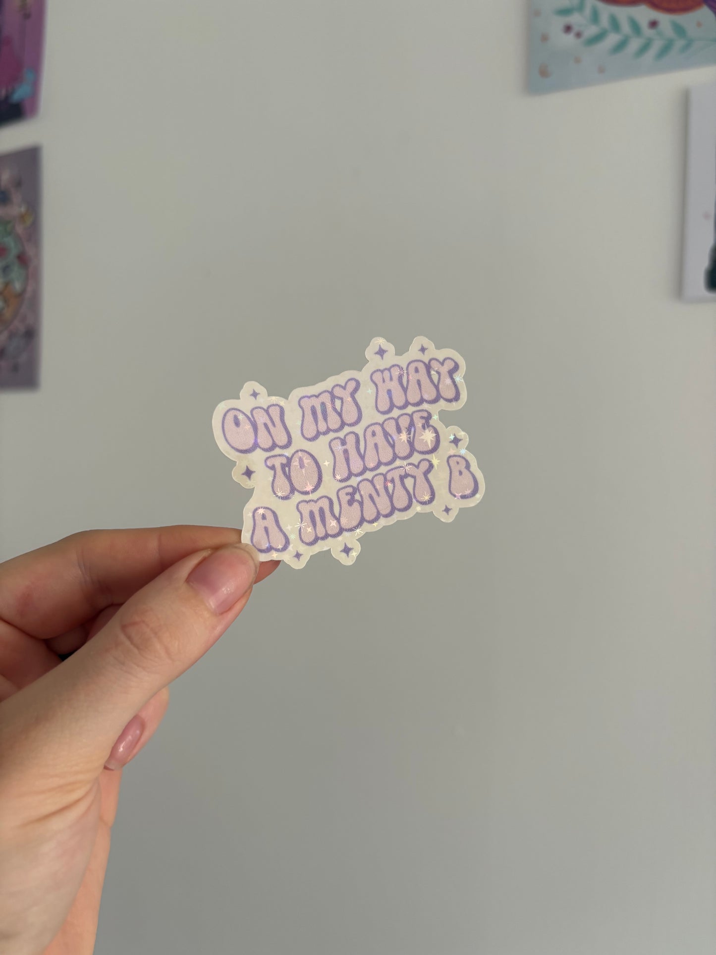 Menty B Holographic Sticker