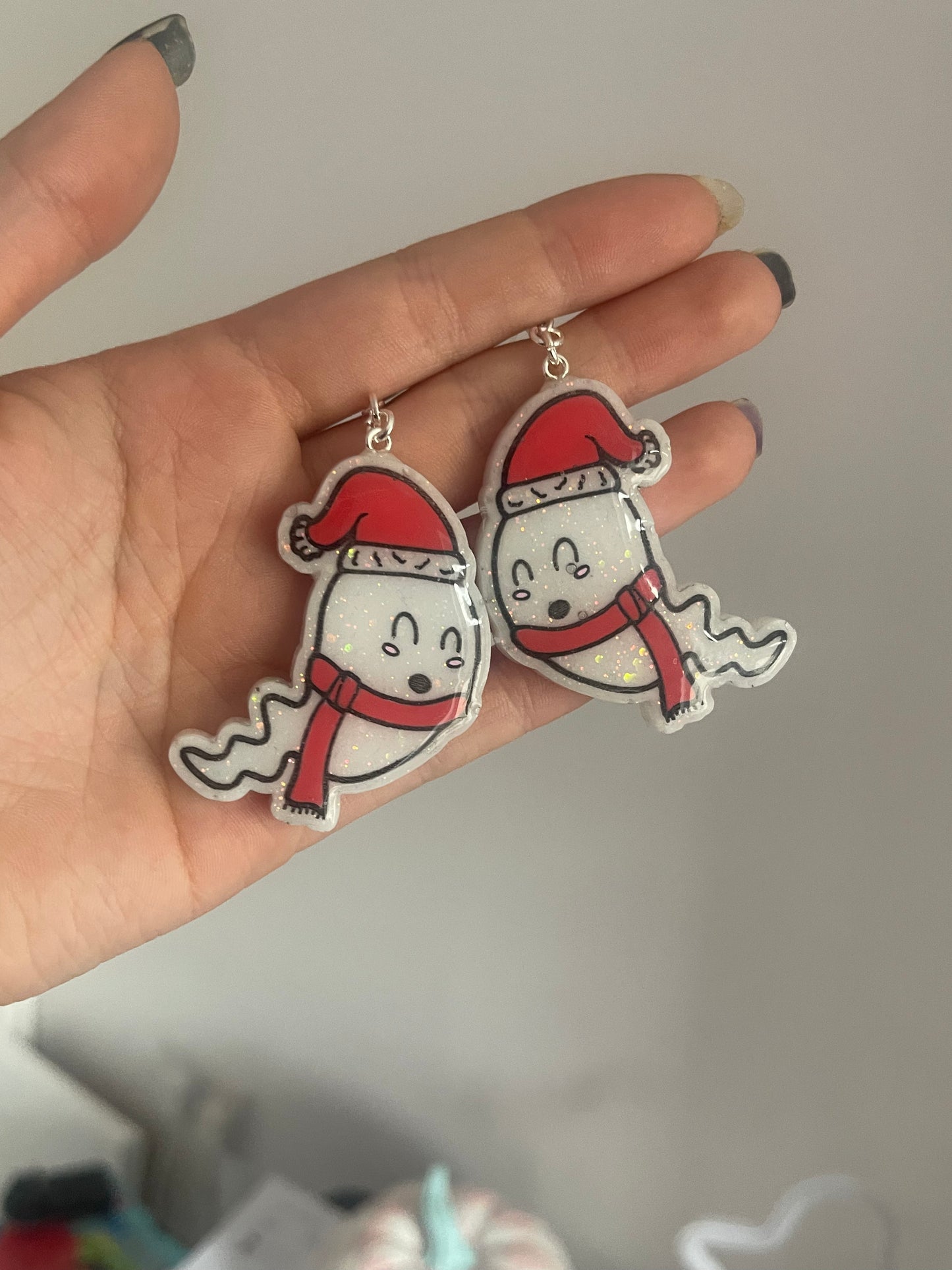 Santa Ghosts Earrings