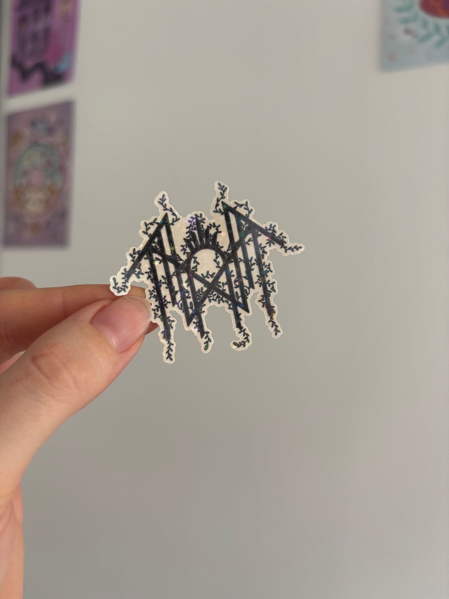 Botanical Sleepy Holographic Sticker