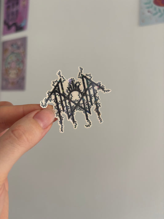 Botanical Sleepy Holographic Sticker
