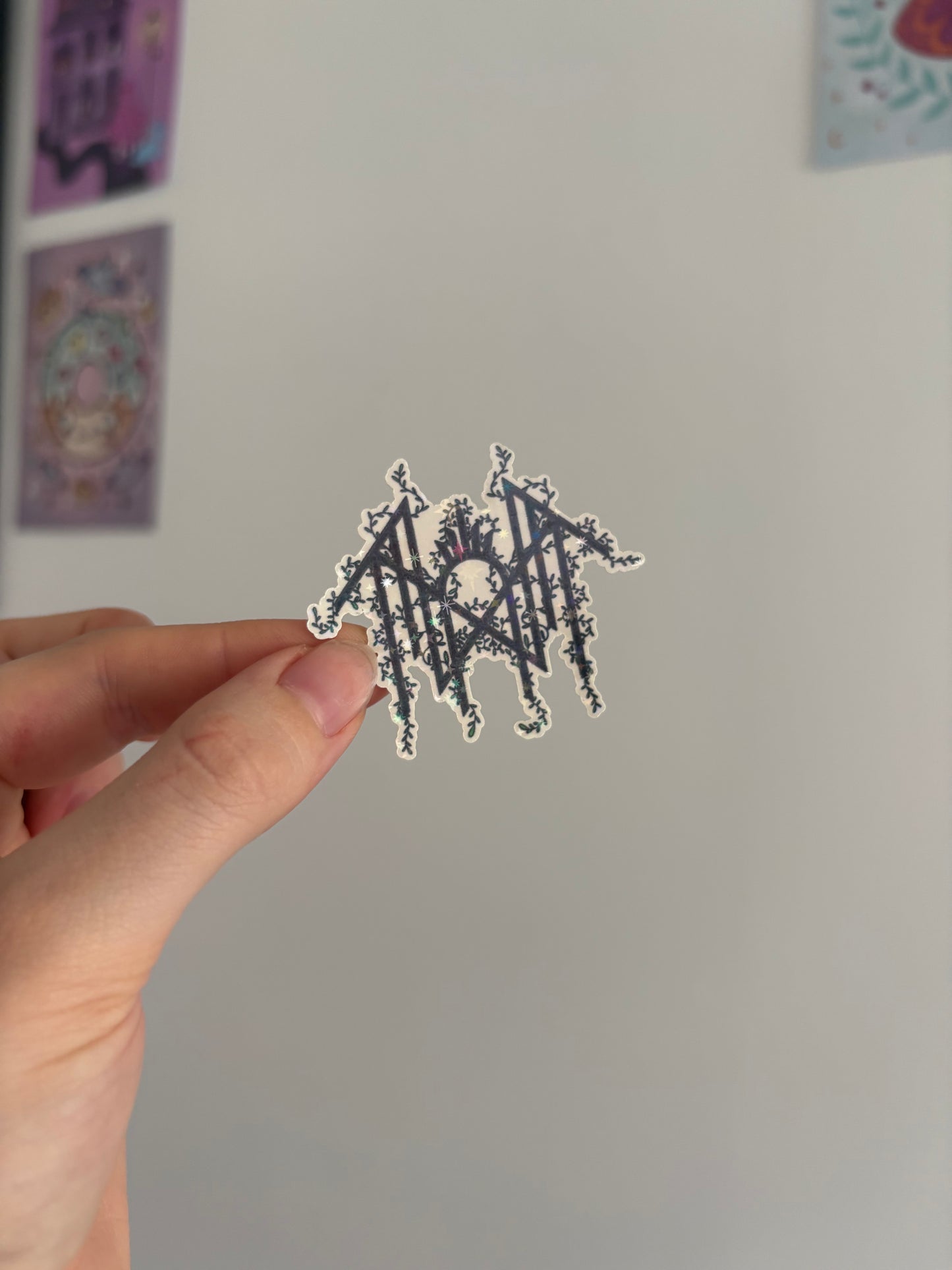 Botanical Sleepy Holographic Sticker