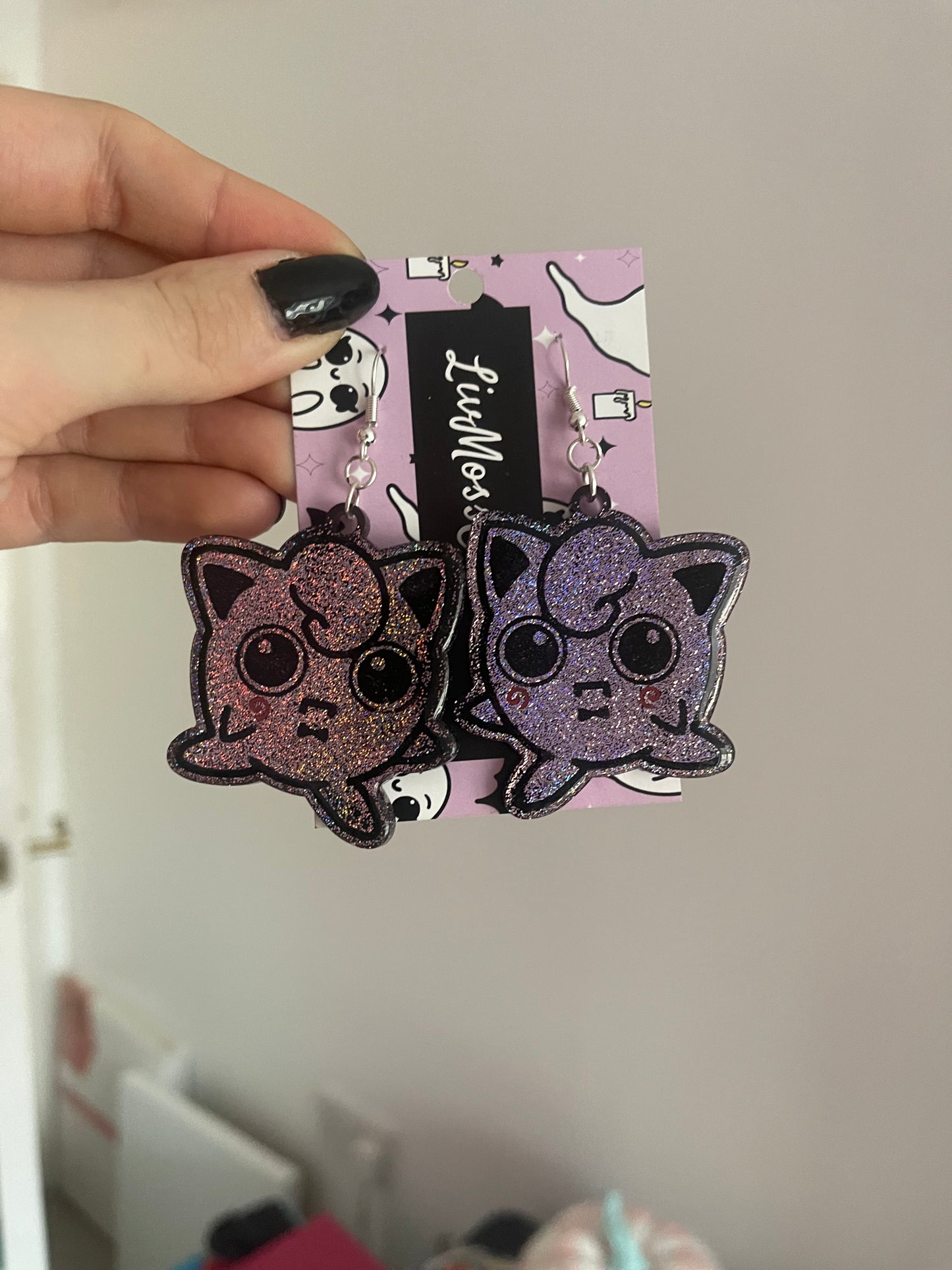 Spooky Puff Earrings - made to order